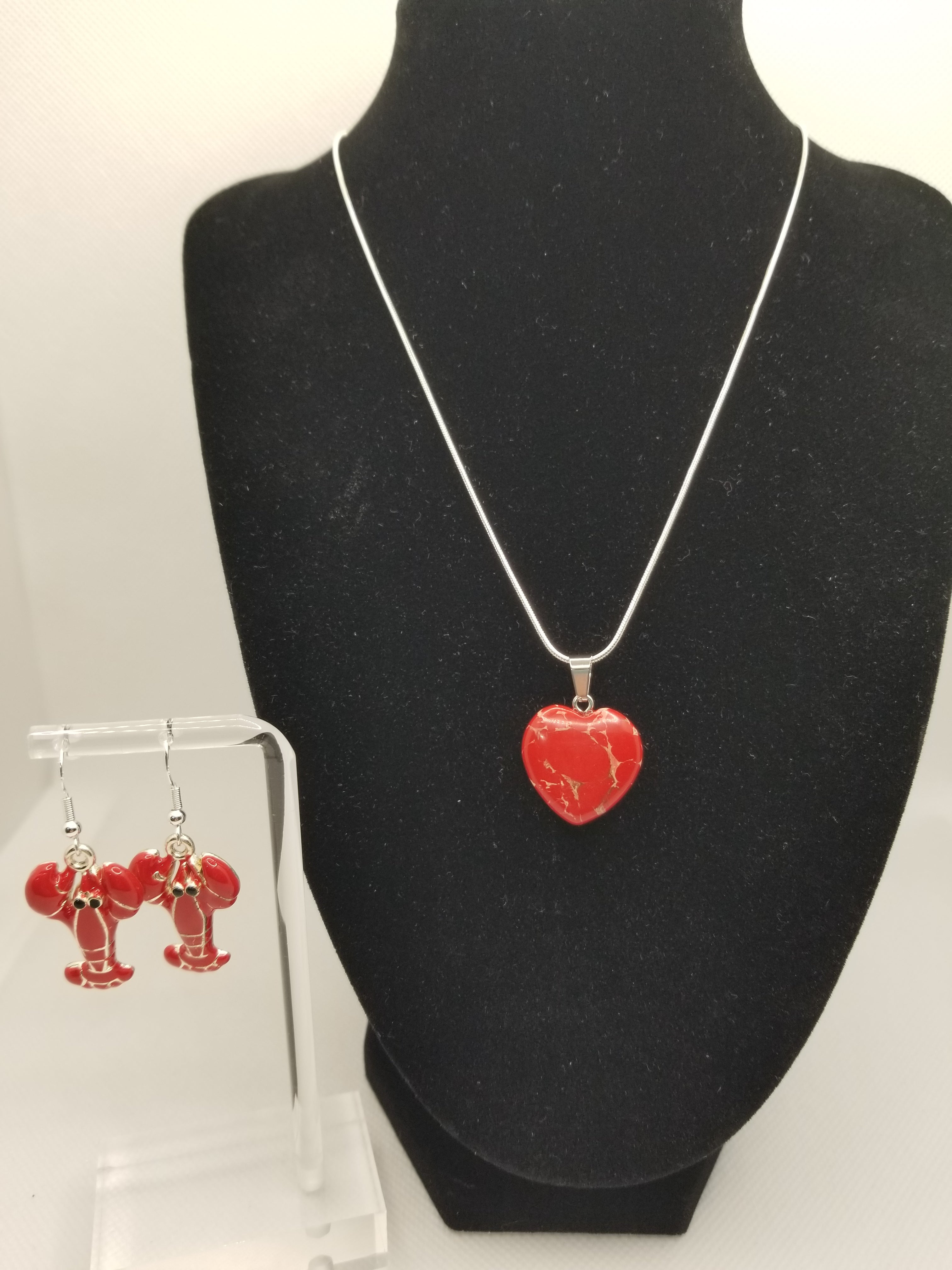 JUST FOR FUN BUNDLE: Love My Lobstah! Necklace & Earrings