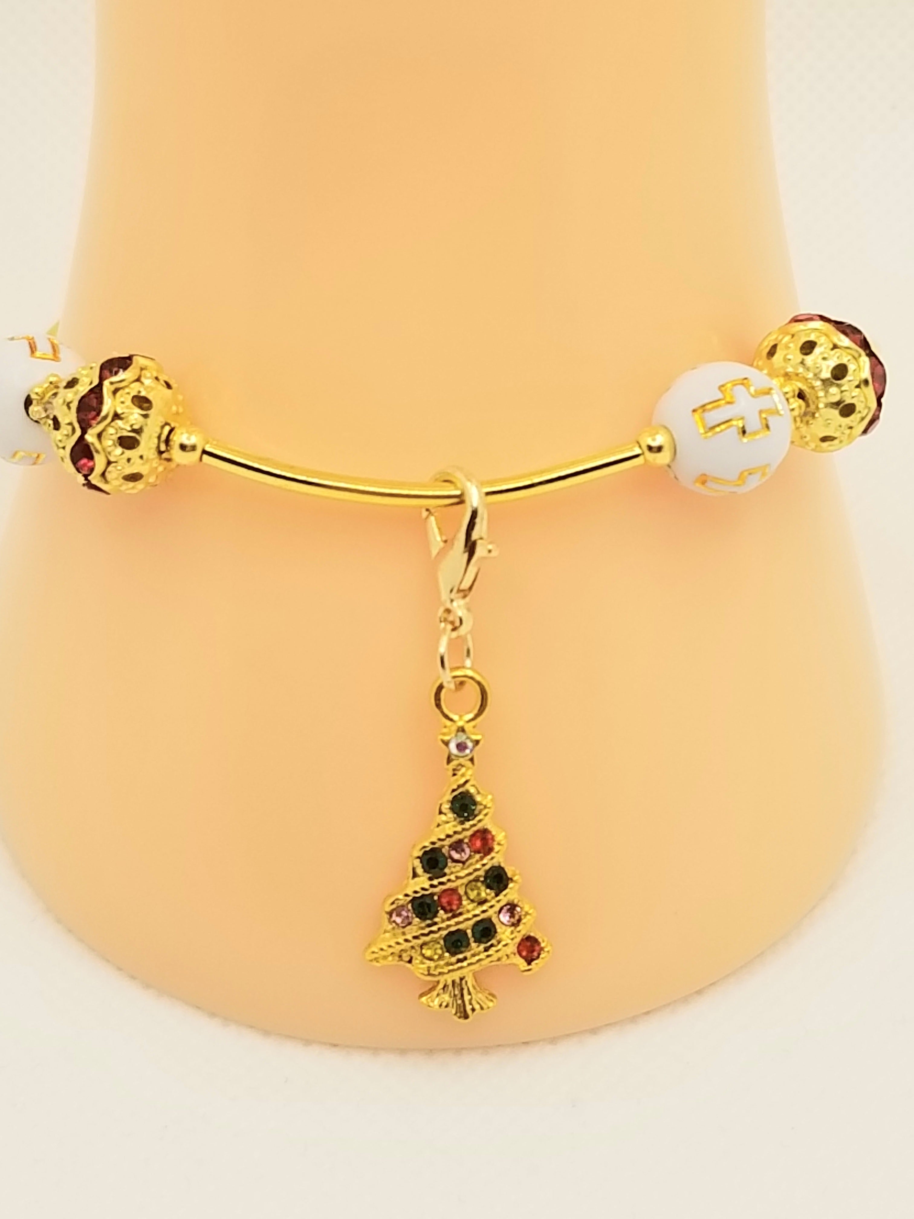 Splendid Cross & Garland Bracelet (faith-based)