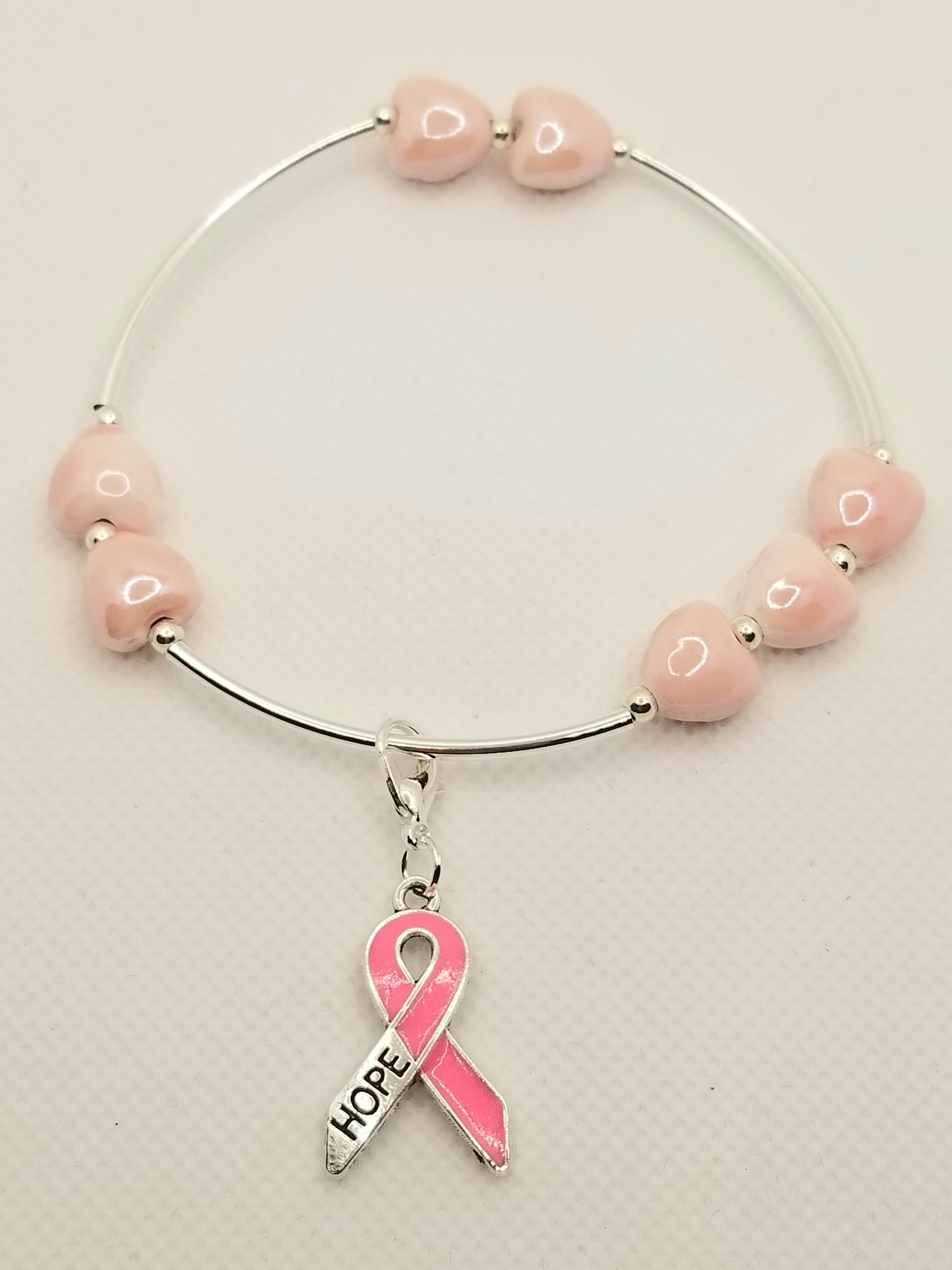 Pink Hearts full of Love Bracelet (faith-based)