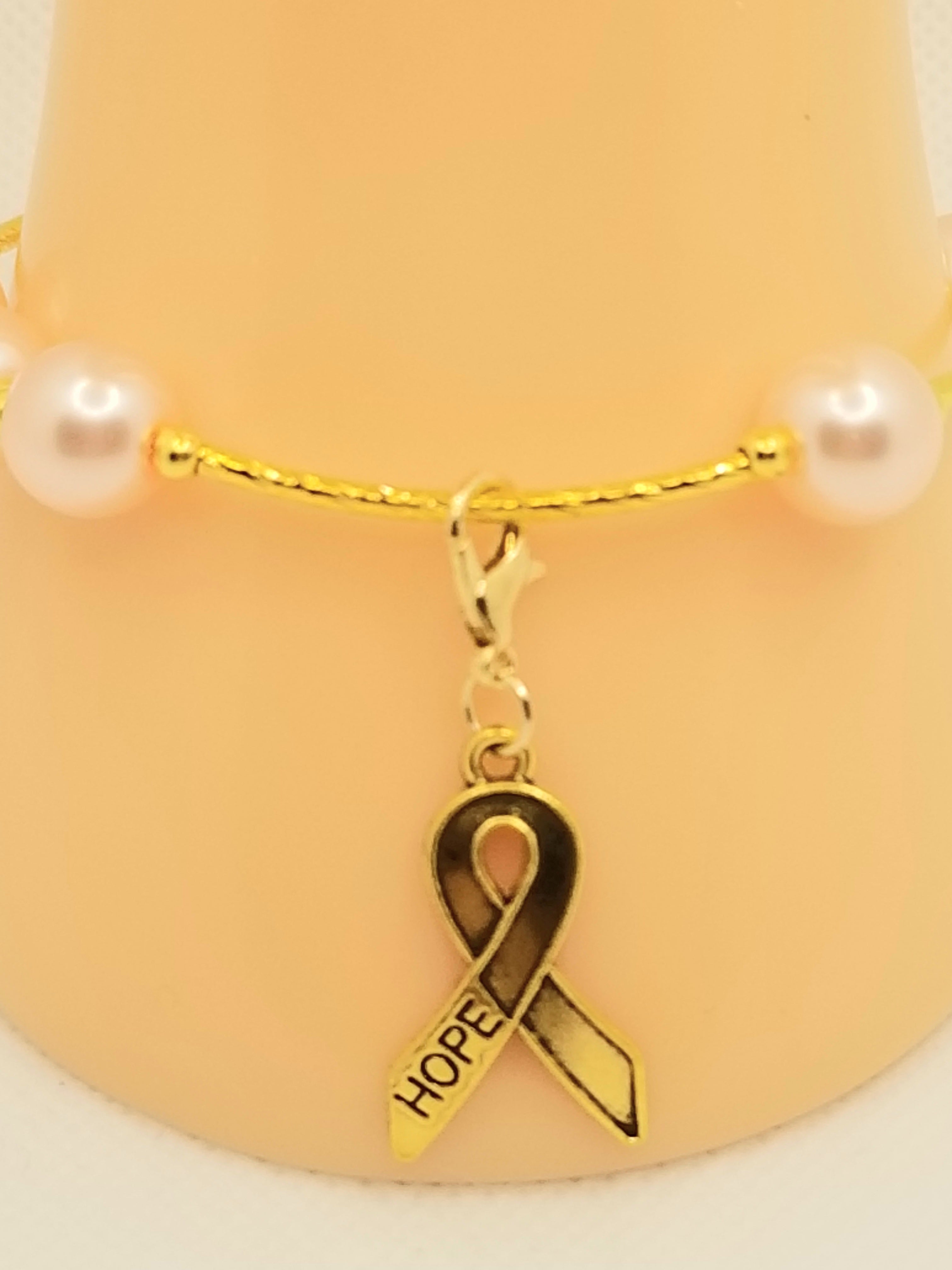 Glowing Pink Pearls Bracelet (faith-based)