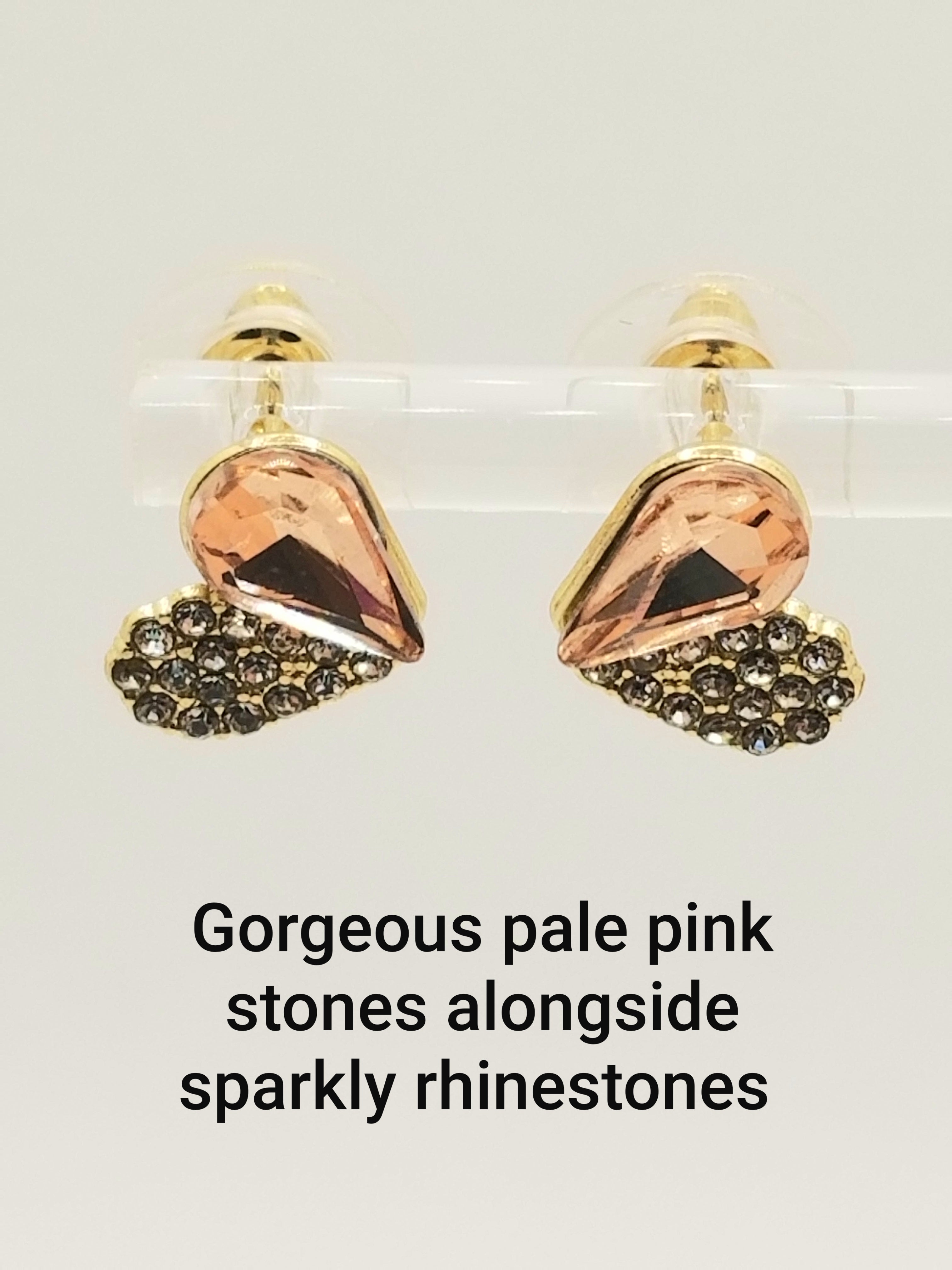 BUNDLE: Radiant Pink Hearts Bracelet & Heart Earrings (Faith-based)