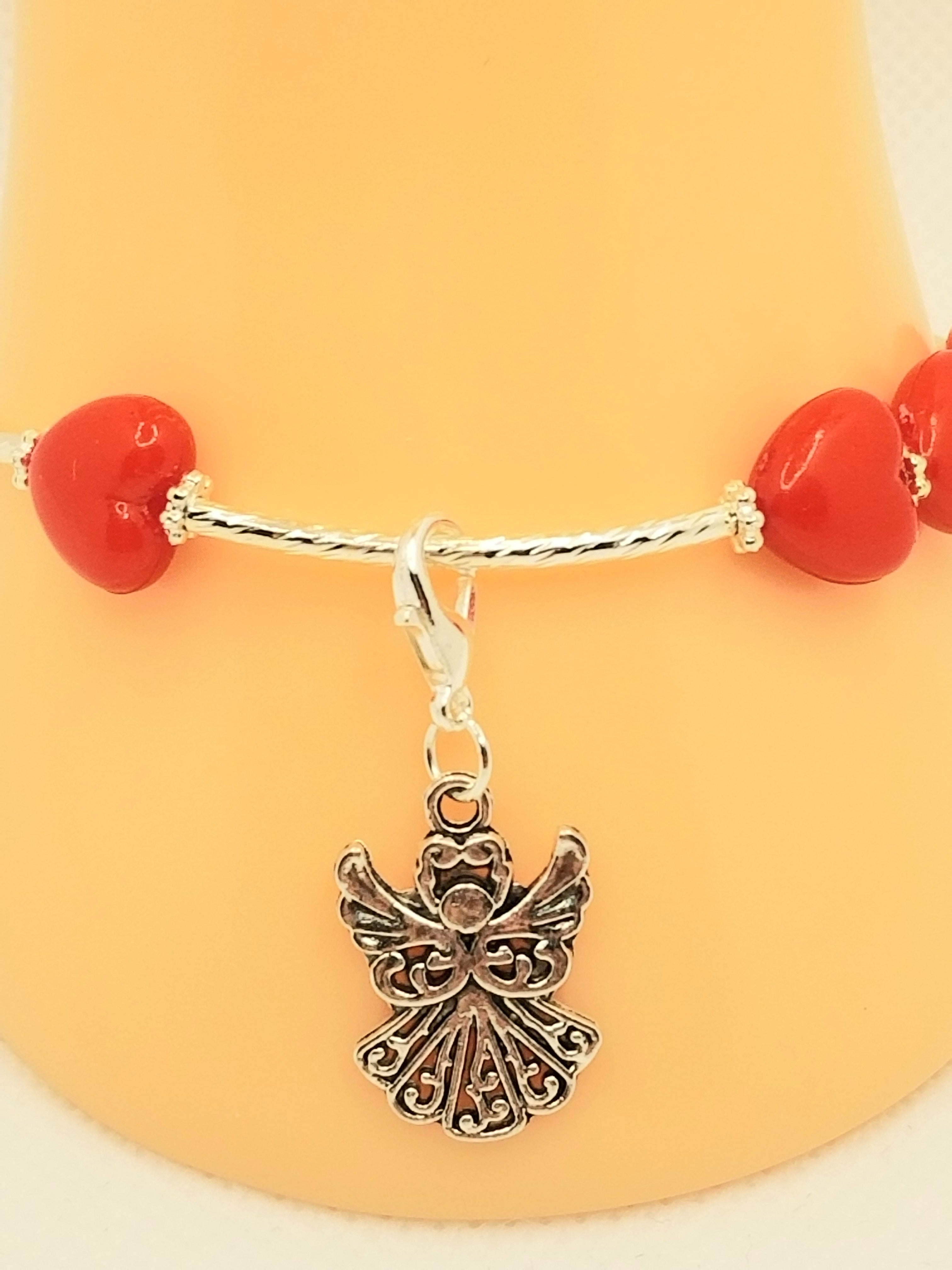 BUNDLE: Red Hearts Full of LOVE Bracelet & Earrings (Faith-based)