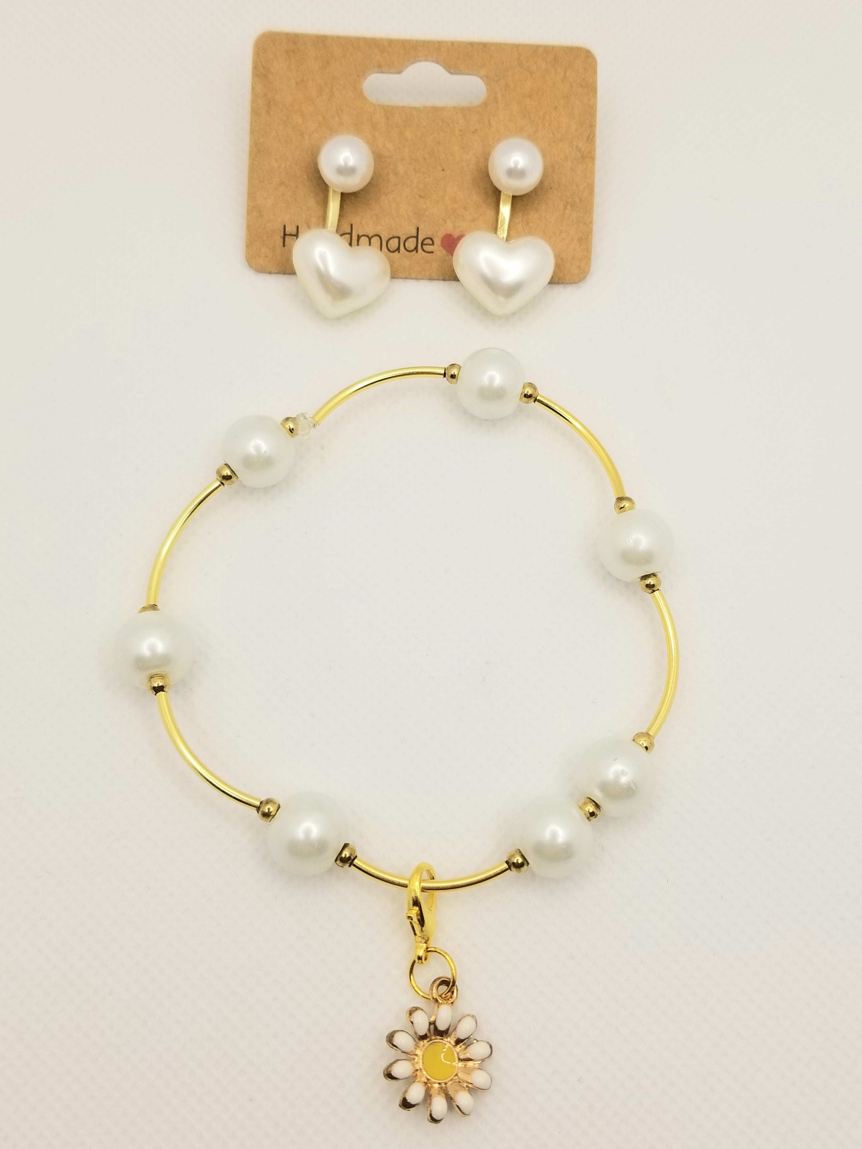 BUNDLE: Pearl Perfection Bracelet & Earrings (Faith-based)