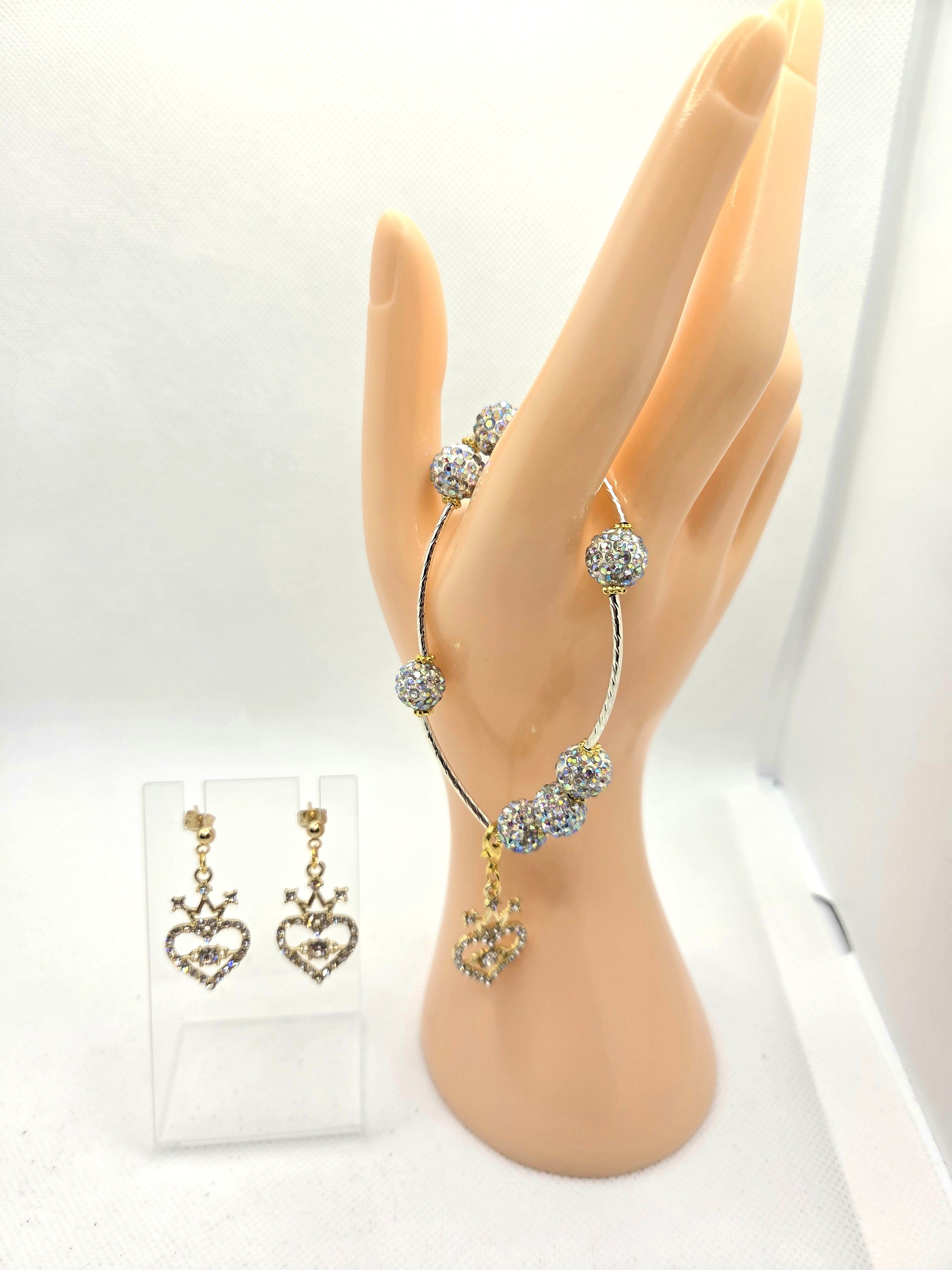 BUNDLE: YOU Are Royalty Bracelet & Earrings (Faith-based)