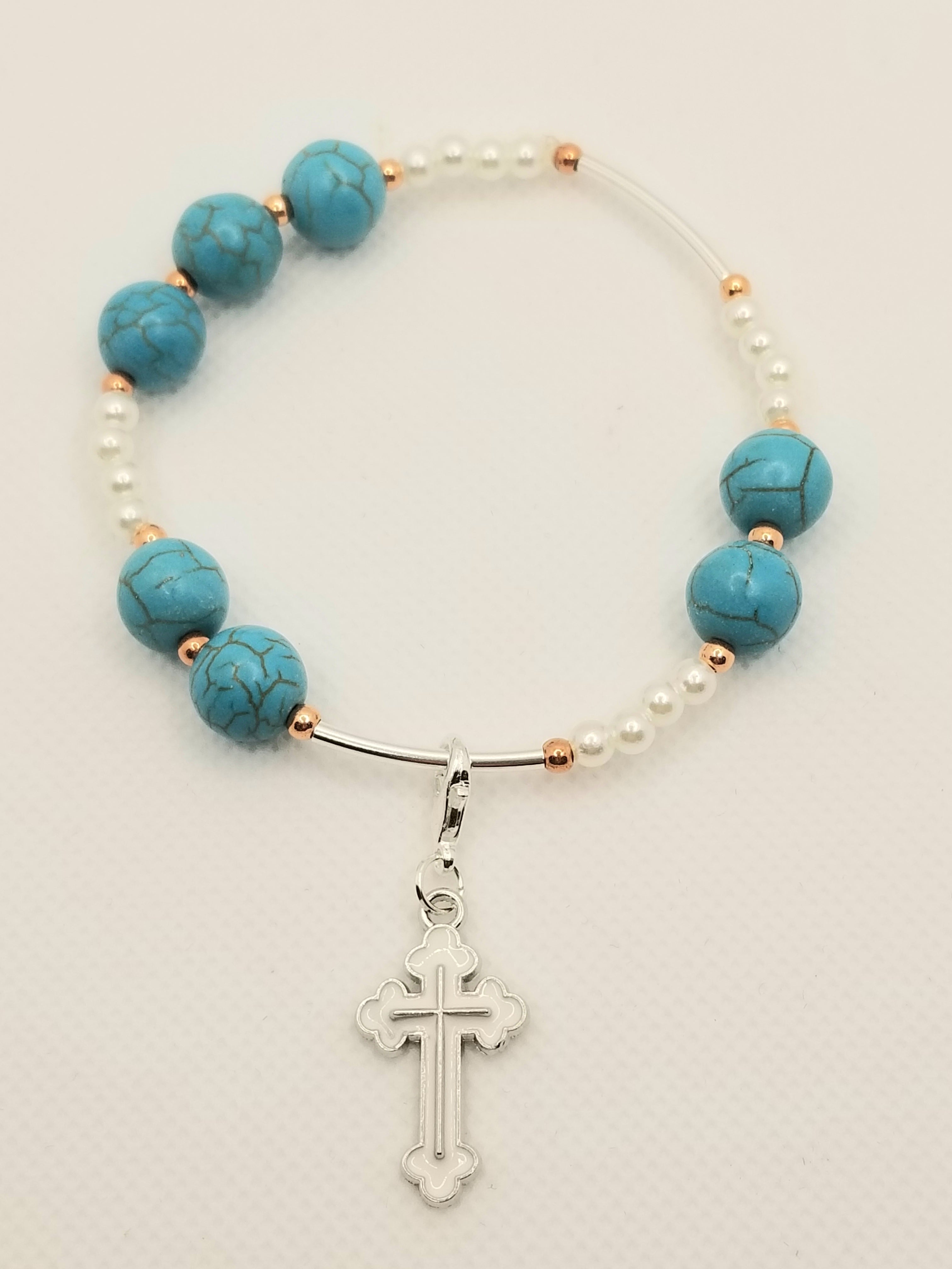 BUNDLE: Turquoise Specialty Bracelet & Necklace (Faith-based)