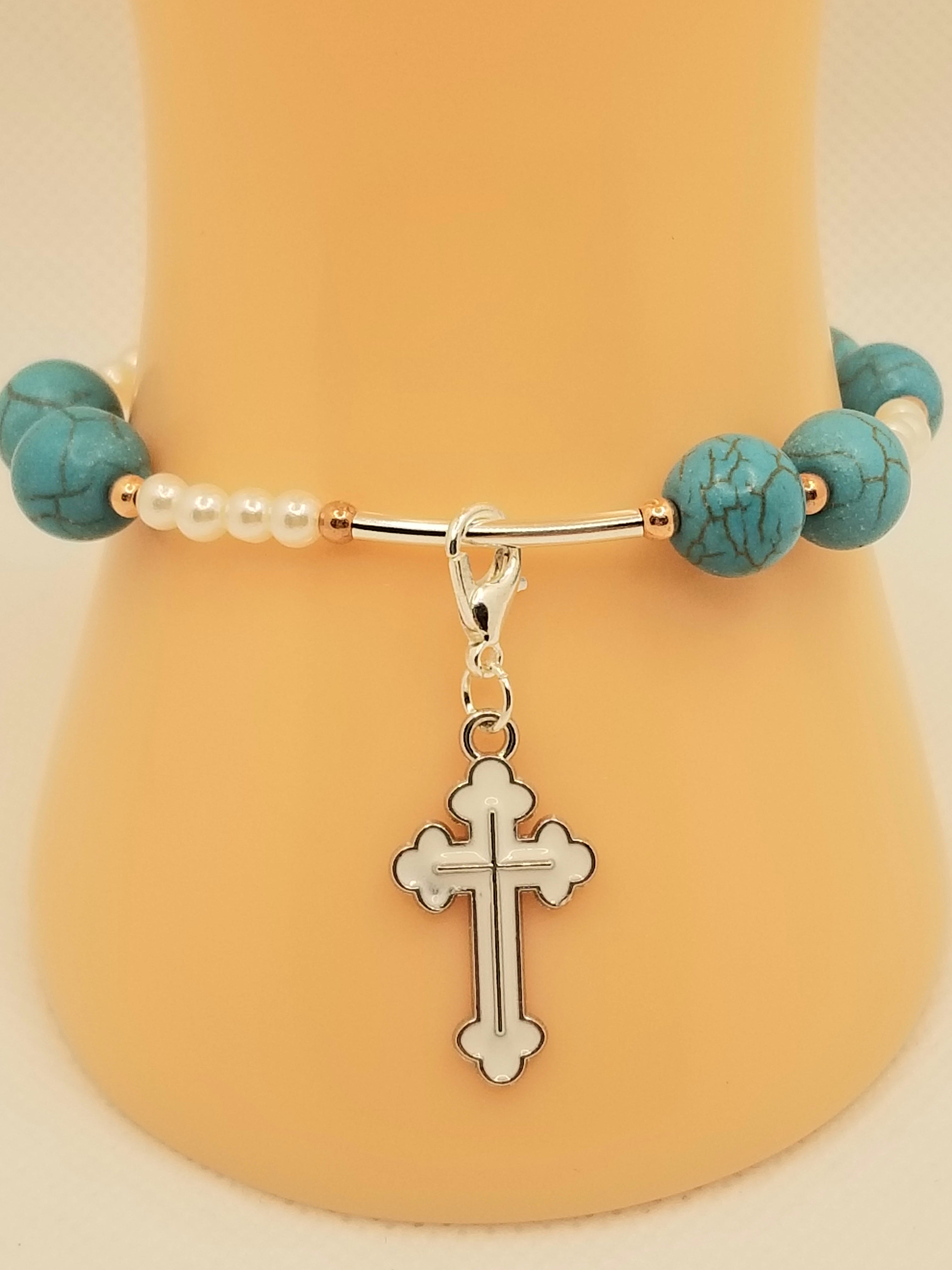 BUNDLE: Turquoise Specialty Bracelet & Necklace (Faith-based)
