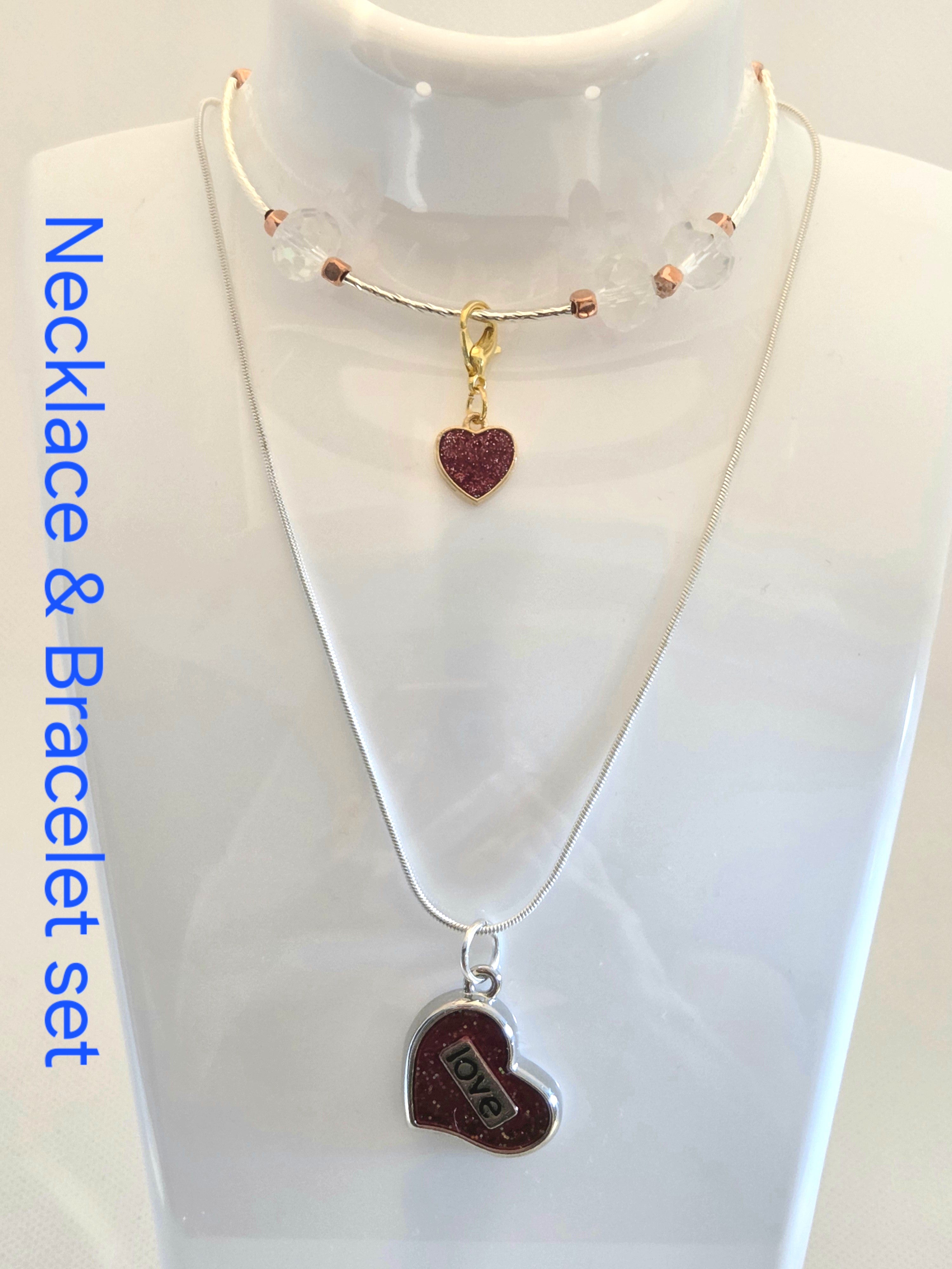 BUNDLE: Bursting with Love Bracelet & Necklace (Faith-based)