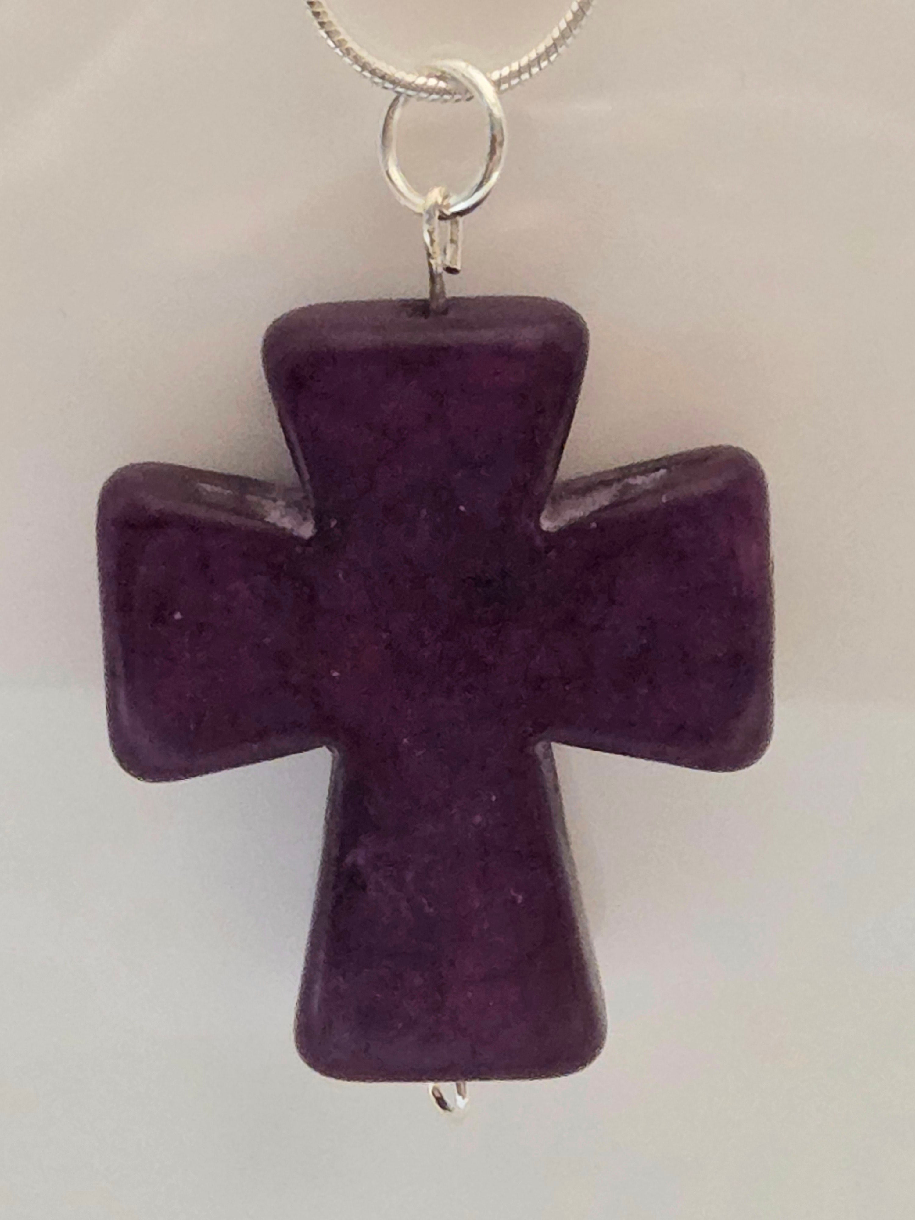 BUNDLE: Pink & Purple Bedazzled Bracelet & Necklace (Faith-based)