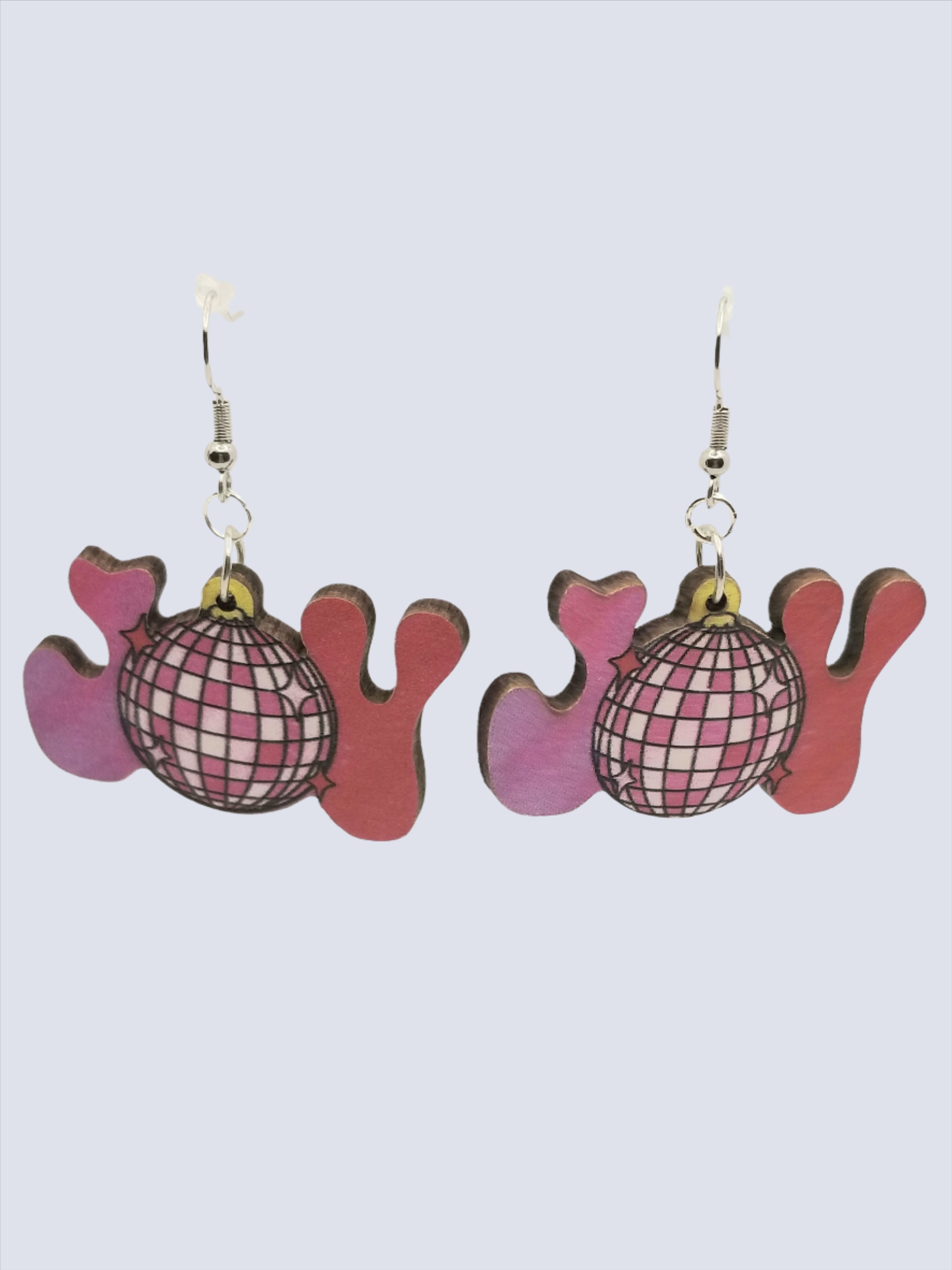 Colorful "JOY" Earrings (faith-based)