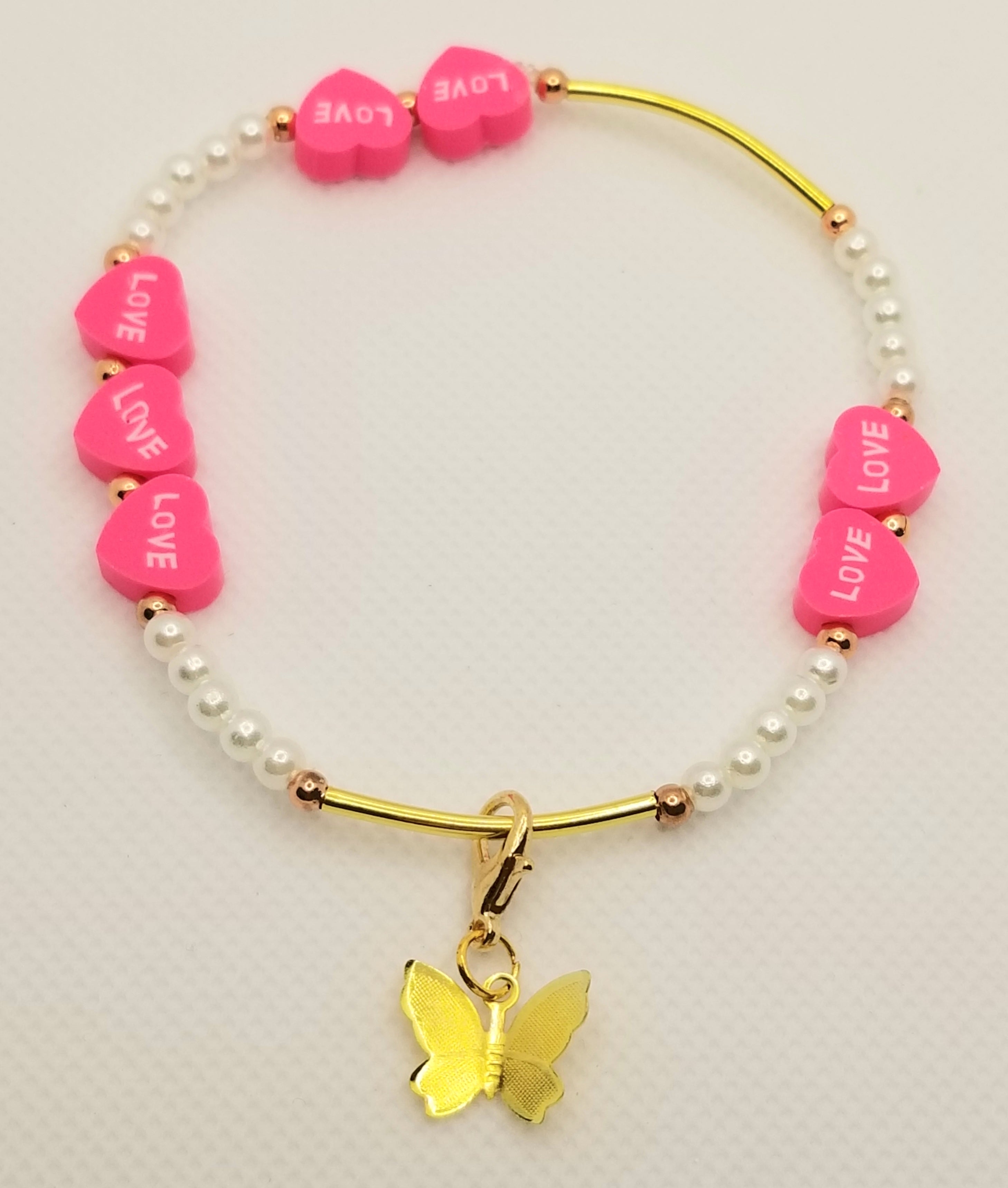 Glowing Hearts of Love Bracelet (faith-based)