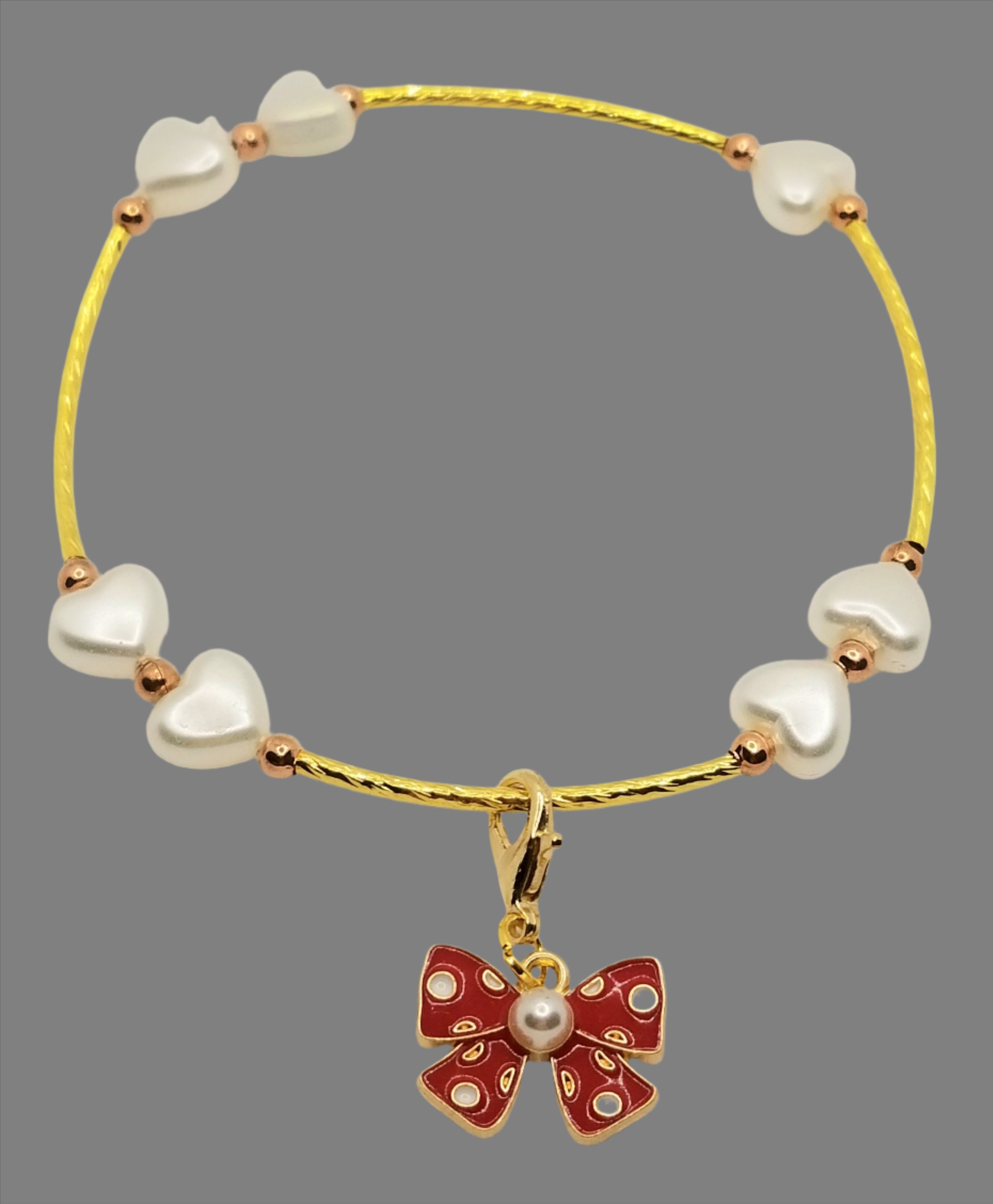 White Hot Hearts Bracelet (faith-based)