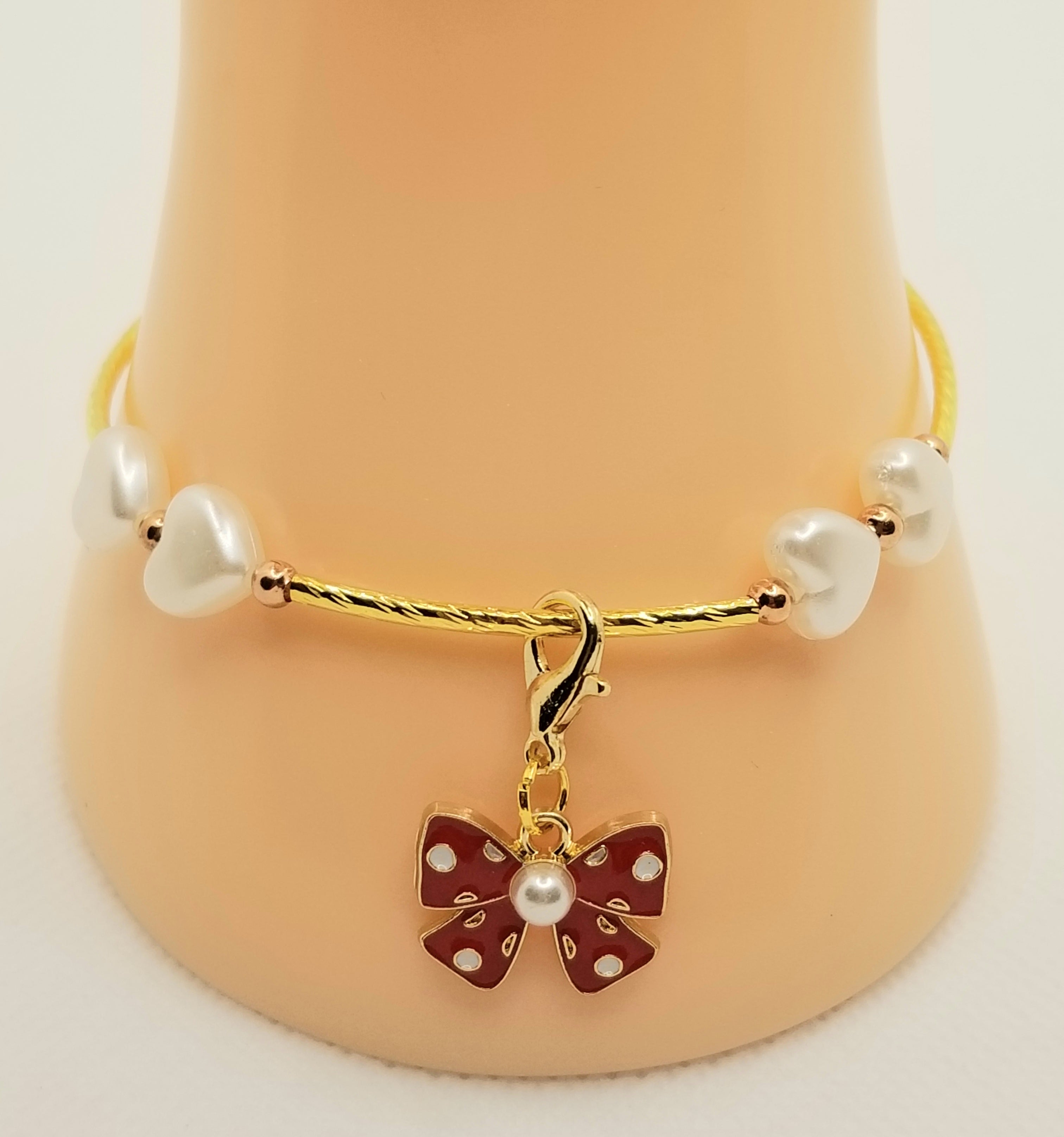 White Hot Hearts Bracelet (faith-based)