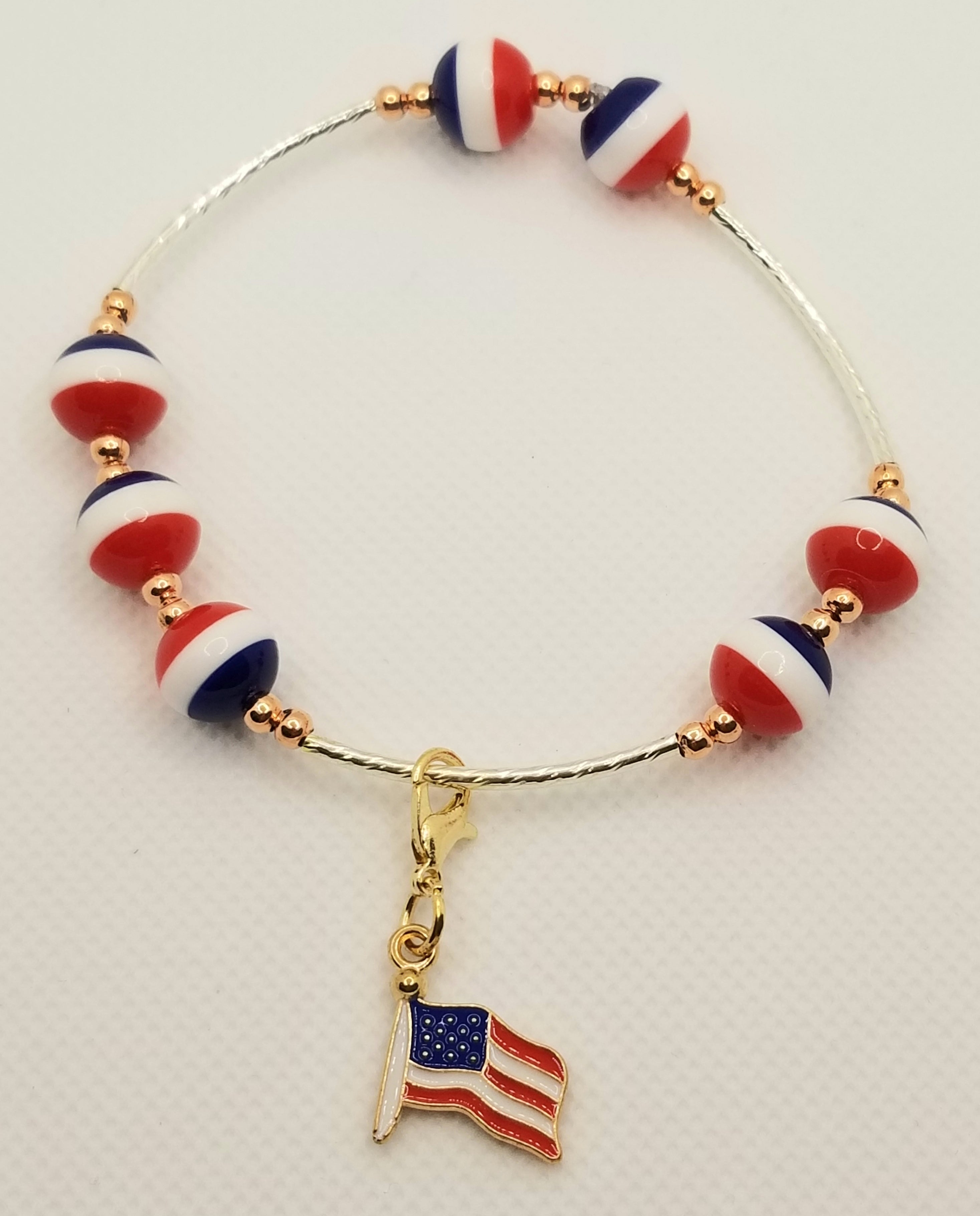 Go Red, White & Blue! Bracelet