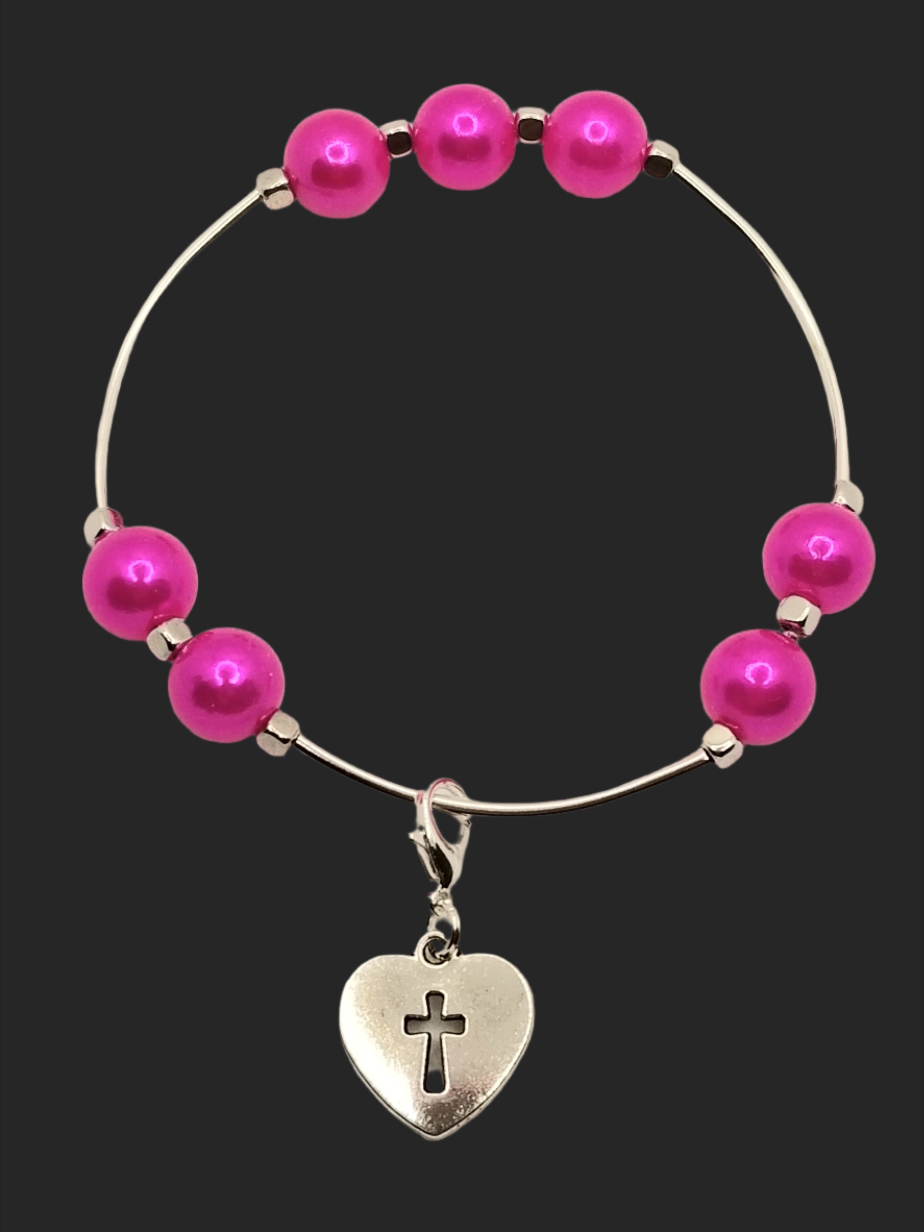 Lustrous Magenta Bracelet