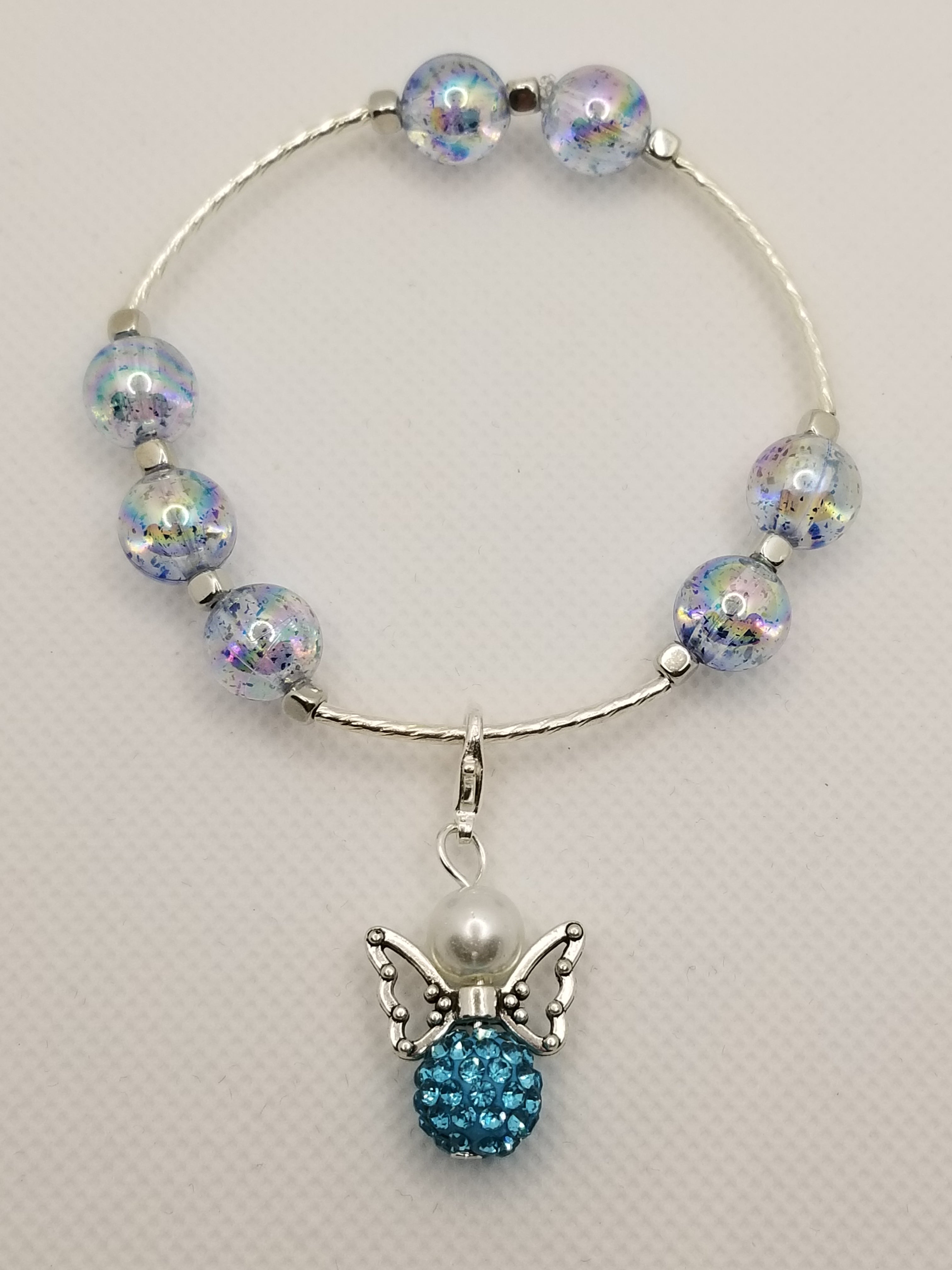 Light Blue Iridescence Bracelet (faith-based)