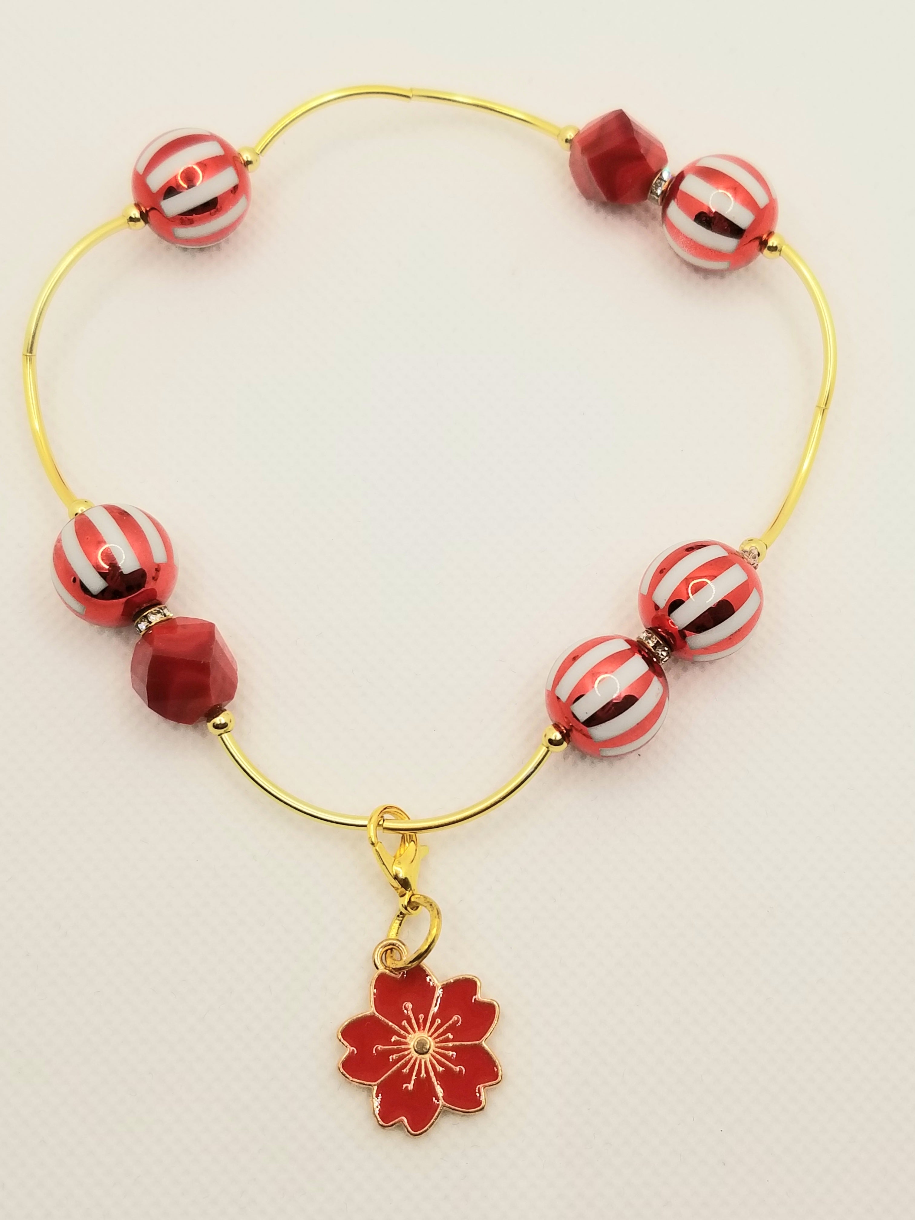 Peppermint Christmas Bracelet or Anklet (faith-based)
