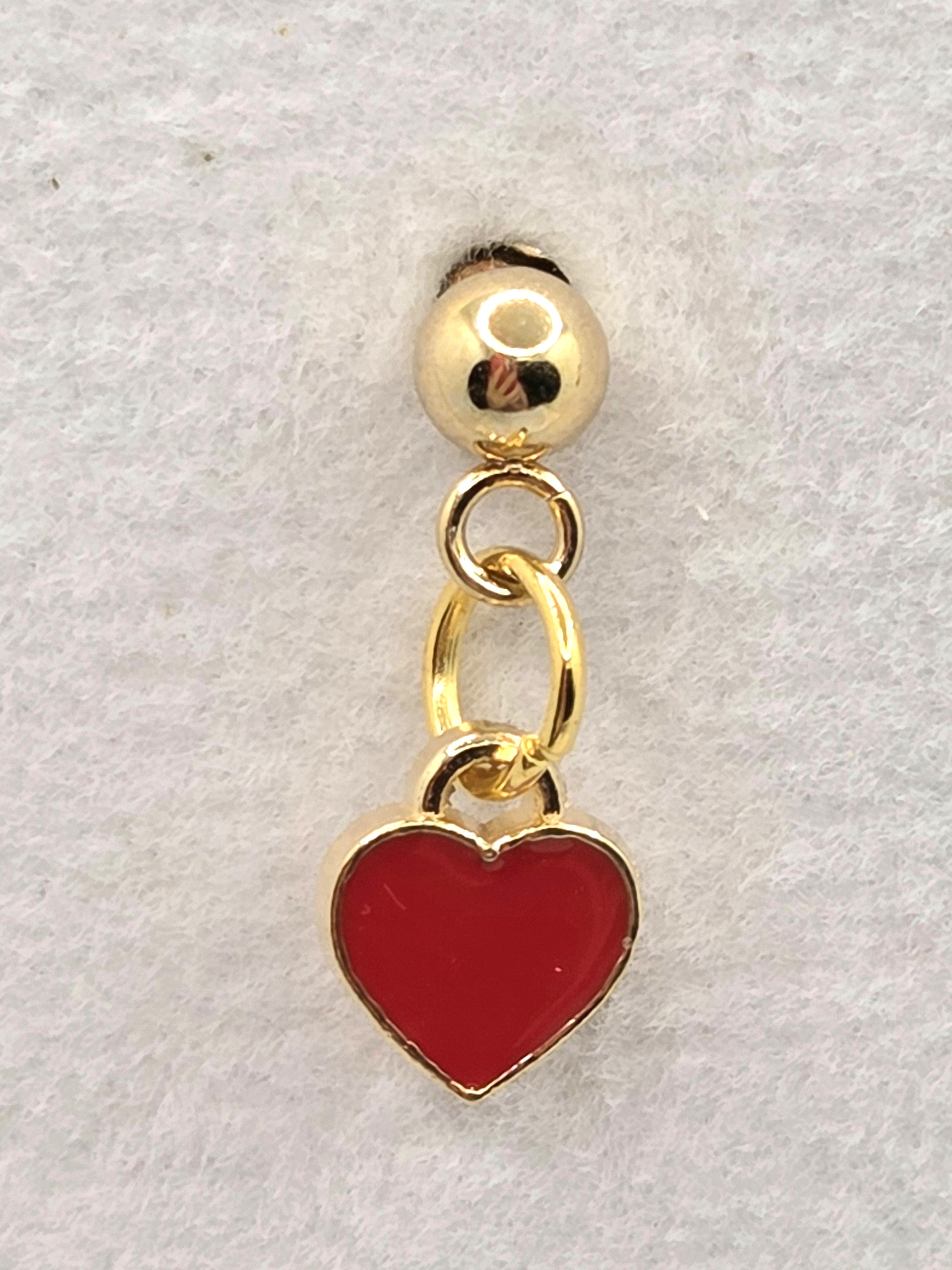 JUST FOR FUN BUNDLE: Curious Black Cat Necklace & Red Heart Earrings