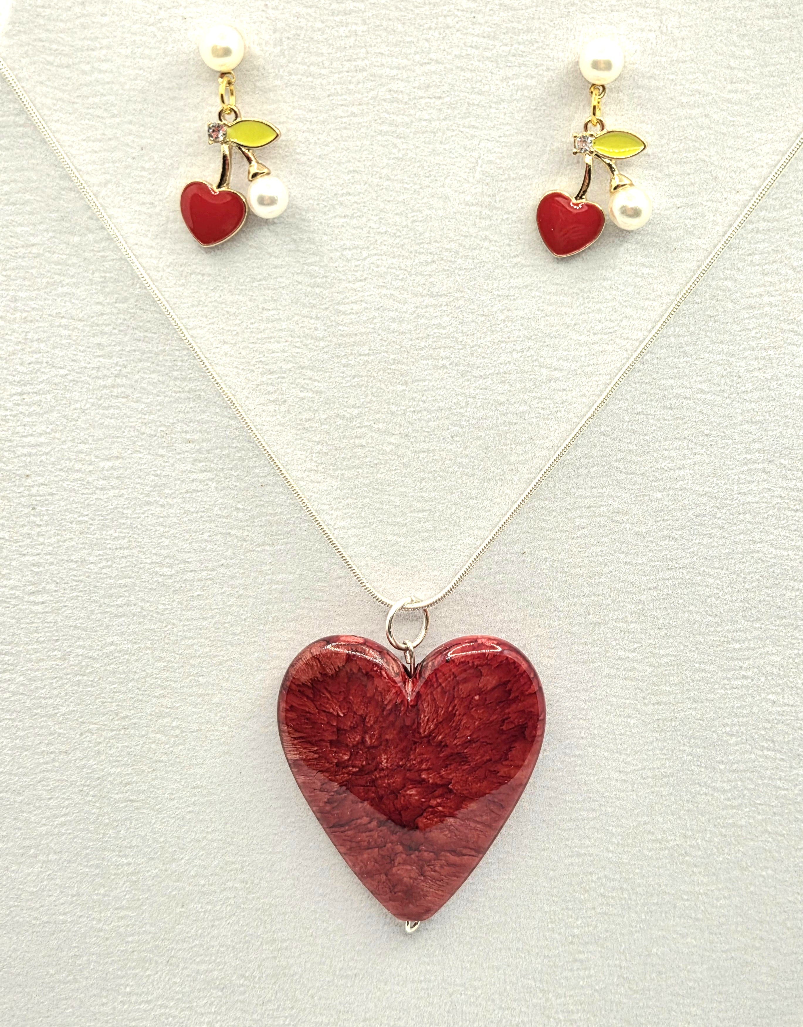 JUST FOR FUN BUNDLE: Beauty of Love Necklace & Earrings