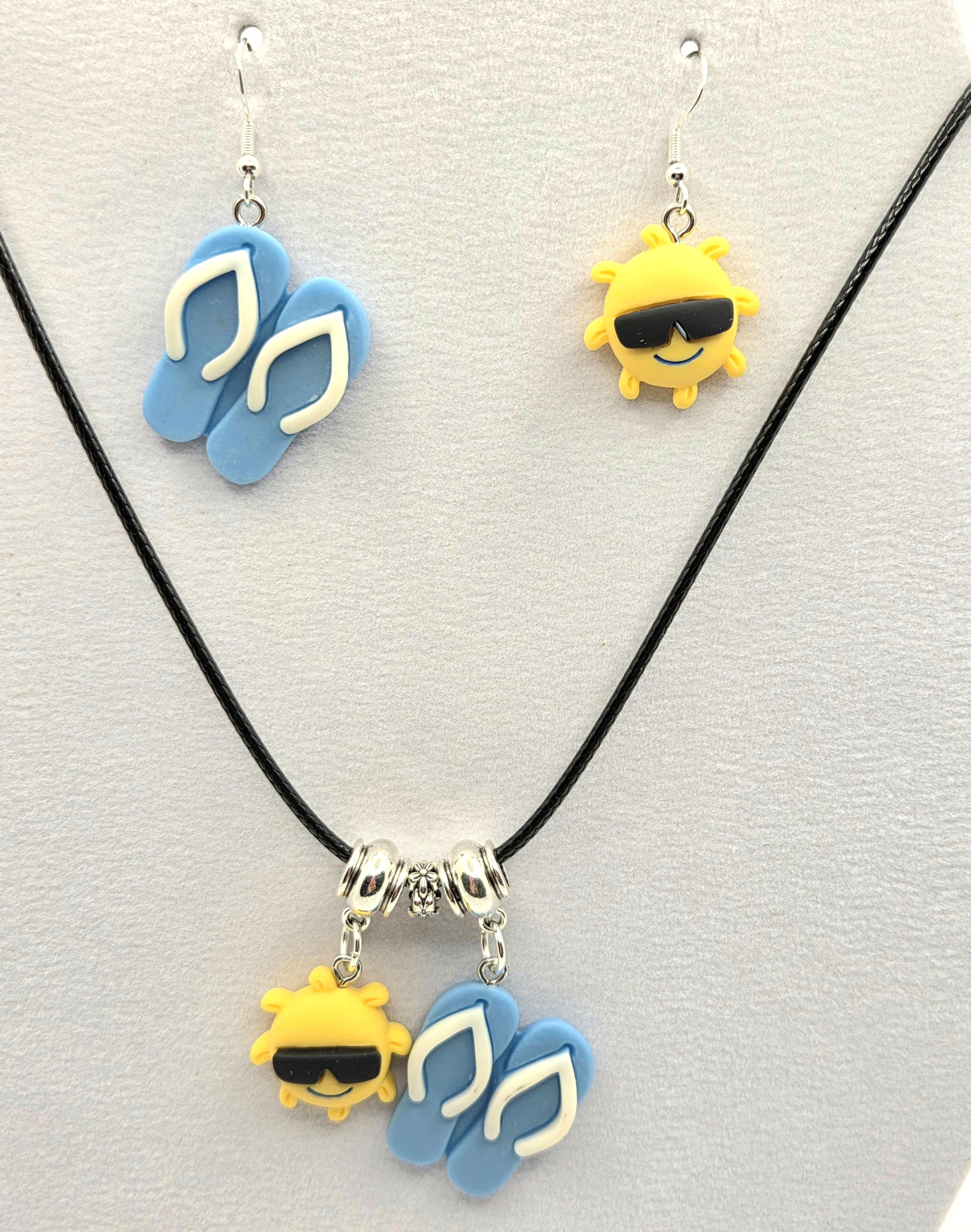 JUST FOR FUN BUNDLE: Pool, Beach or Wherever Necklace & Earrings