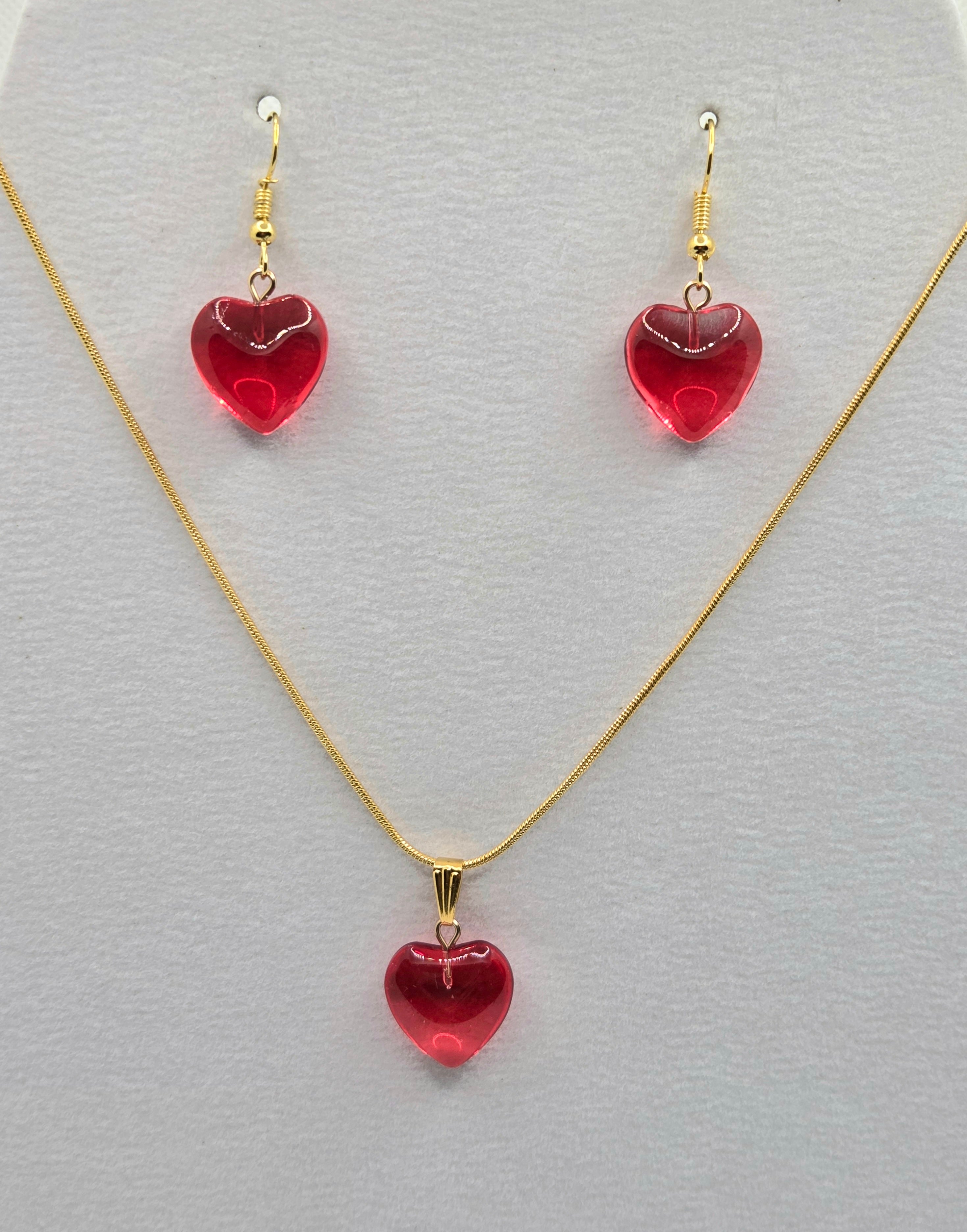 JUST FOR FUN BUNDLE: My Hearts Desire Necklace & Earrings