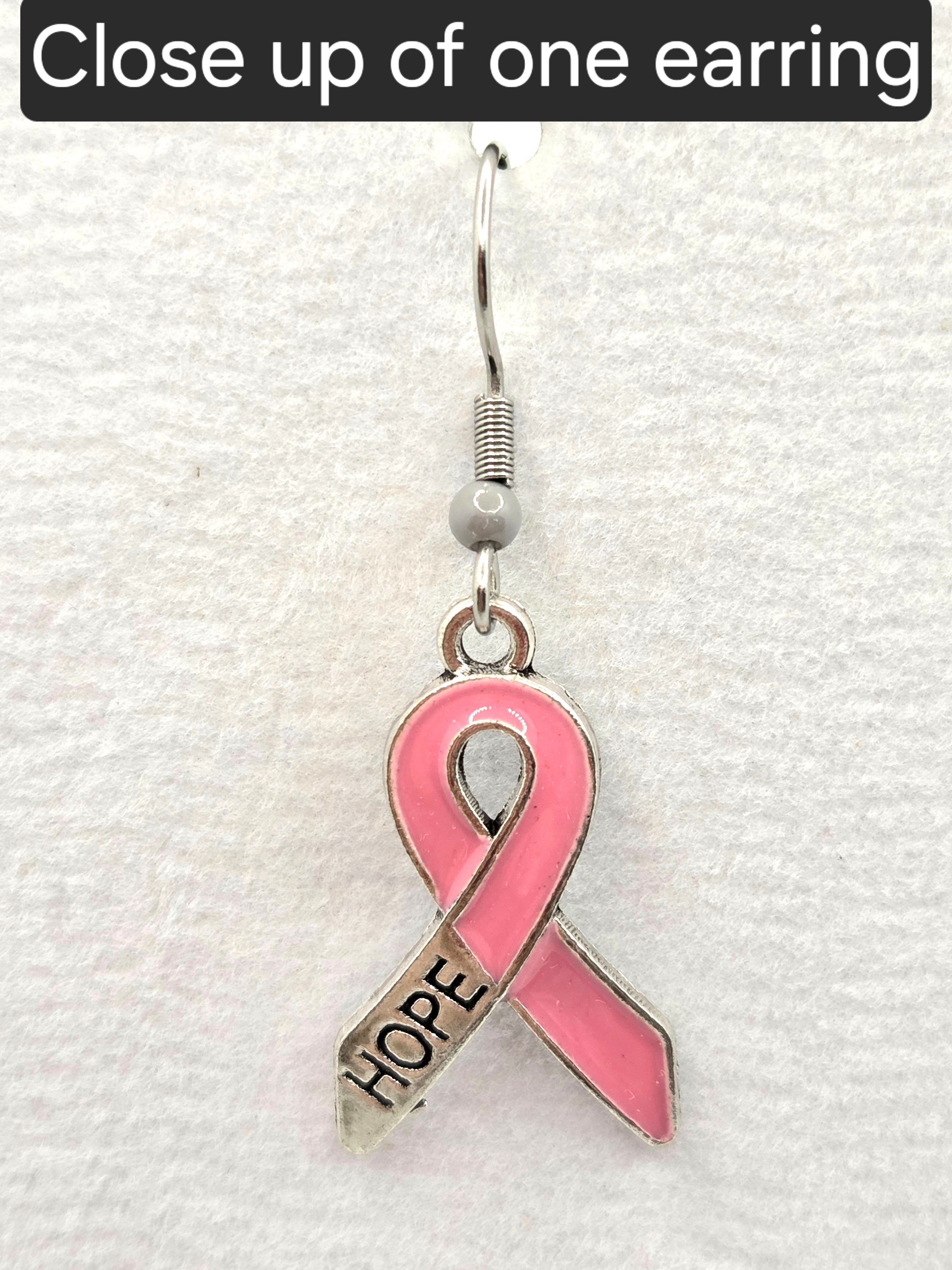 JUST FOR FUN BUNDLE: Hope & Courage to Fight! Necklace & Earrings