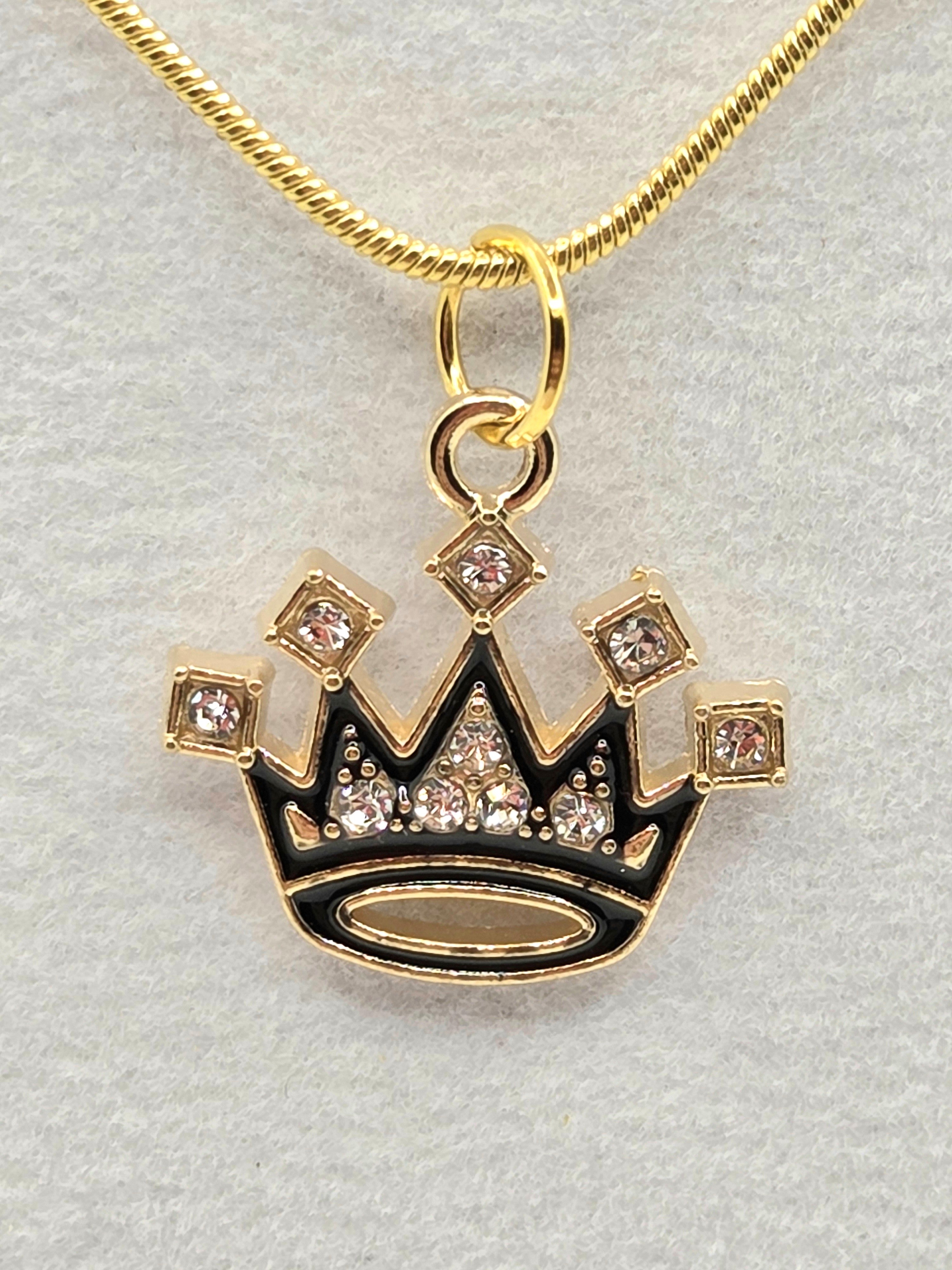 JUST FOR FUN BUNDLE: Exquisite & Dazzling Crown Necklace & Earrings Set (Faith-based)