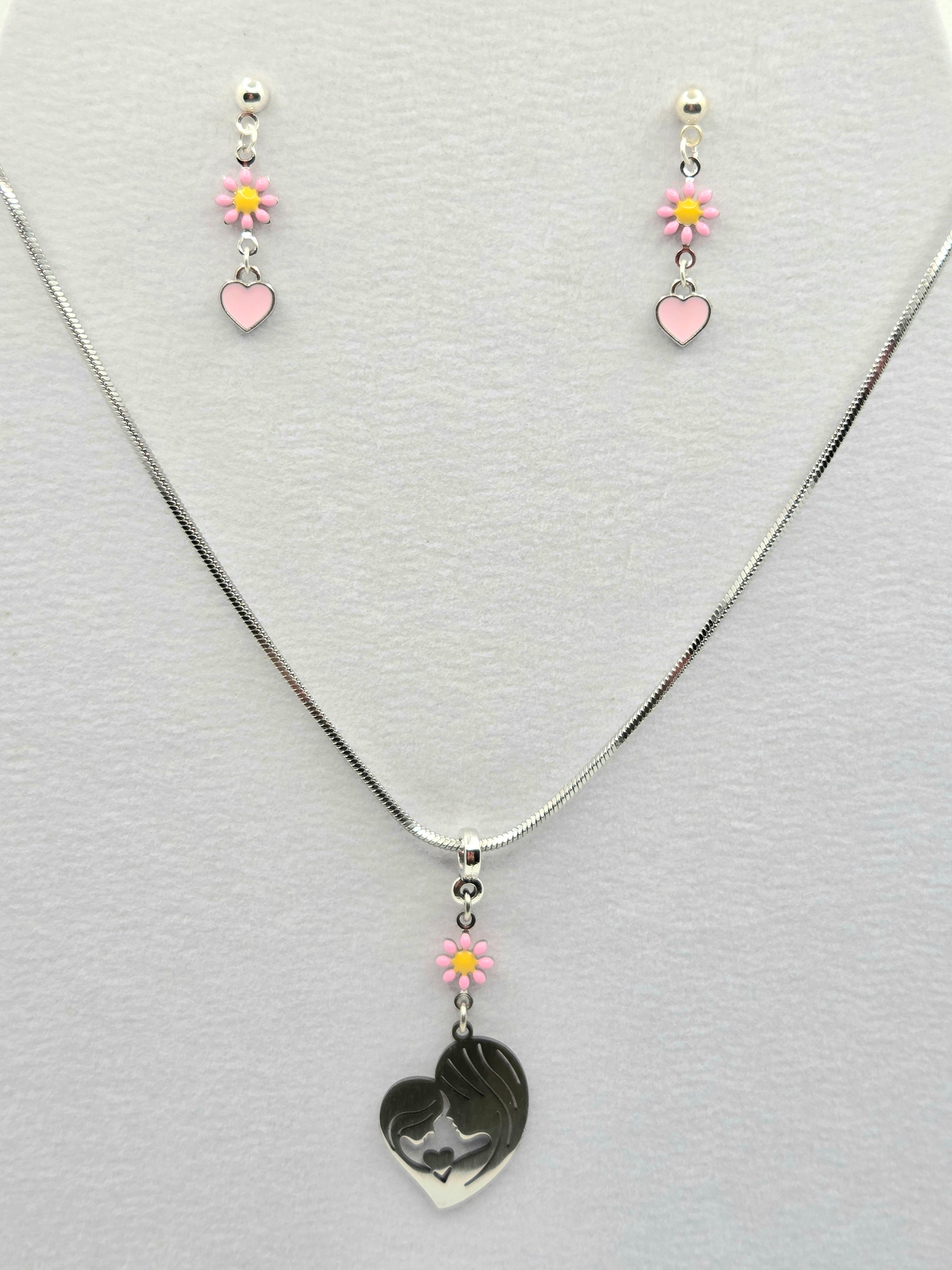 JUST FOR FUN BUNDLE: Mom & Me Necklace & Earrings Set