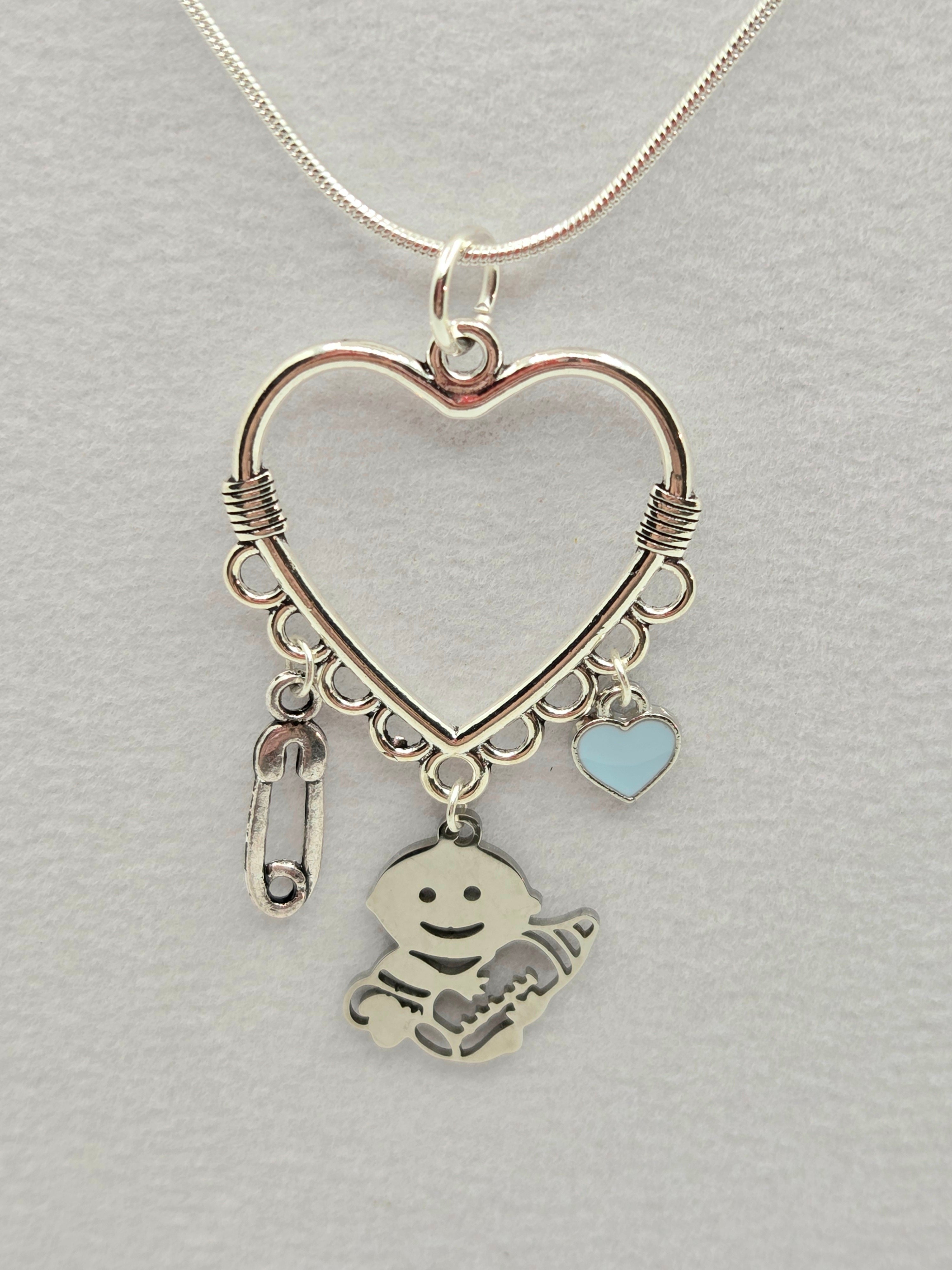 JUST FOR FUN BUNDLE: Baby BOY Love Necklace & Earrings Set