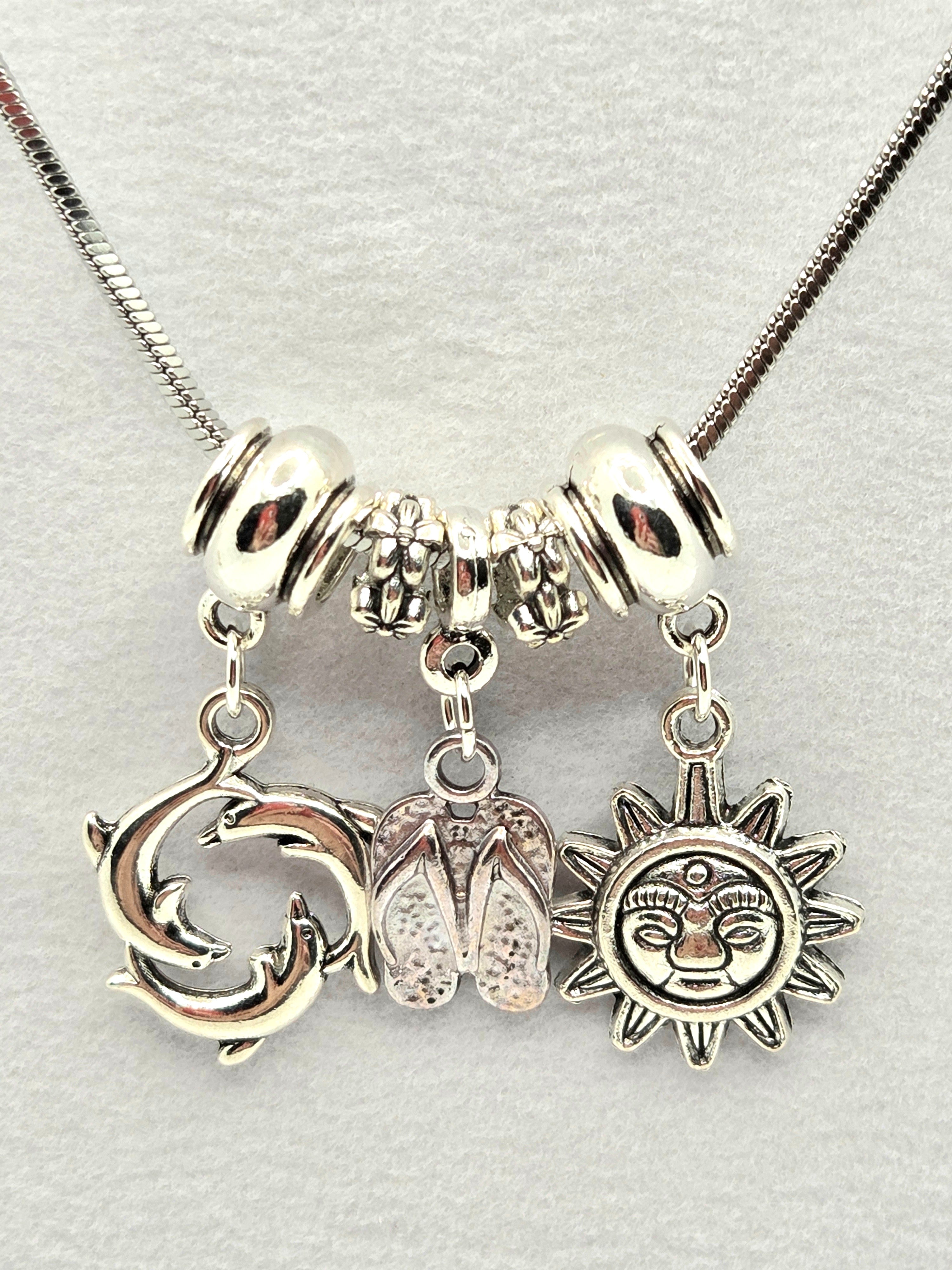 JUST FOR FUN BUNDLE: Beach & Sun Fun Necklace & Earrings Set