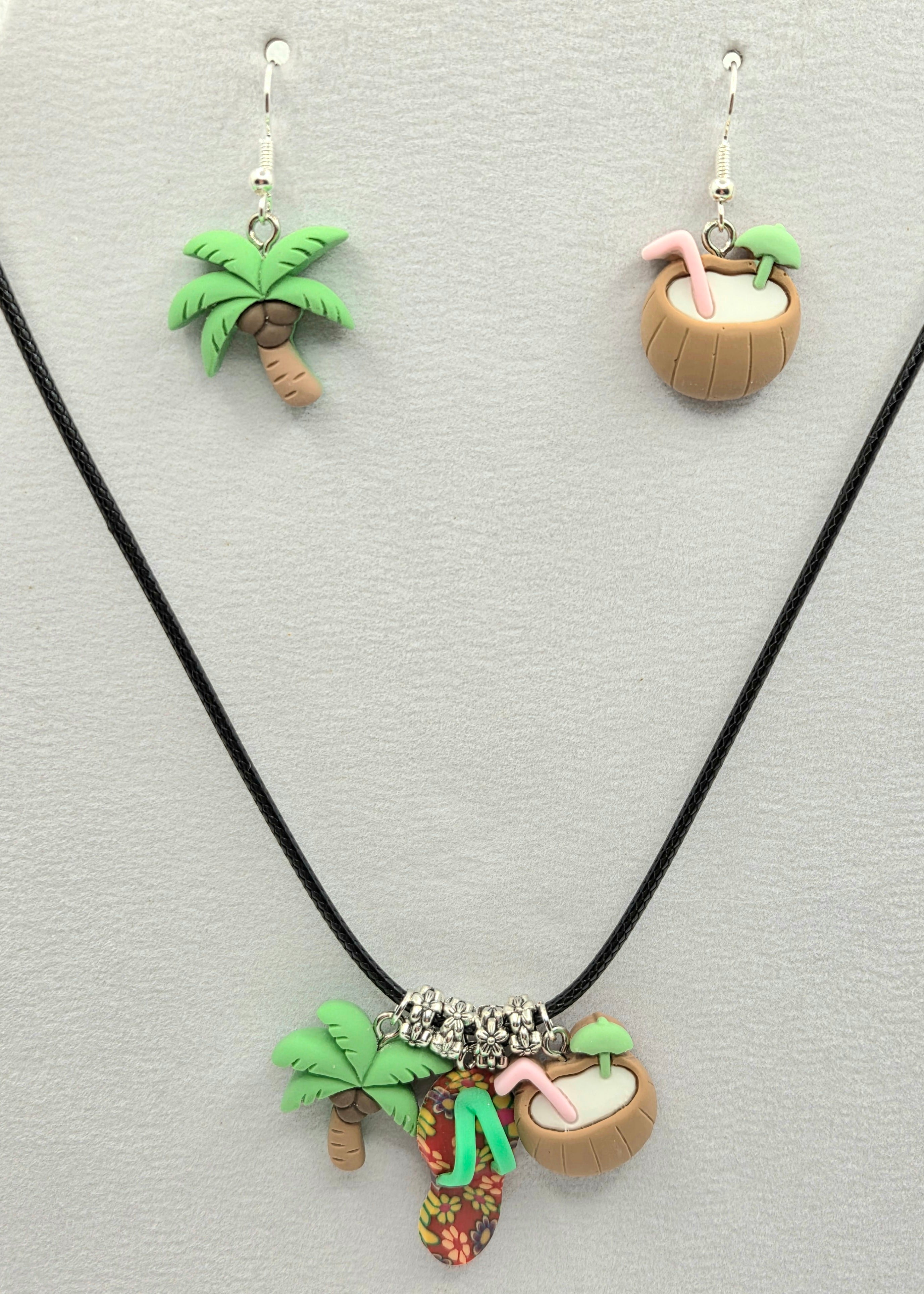 JUST FOR FUN BUNDLE: A Tropical Escape Necklace & Earrings Set