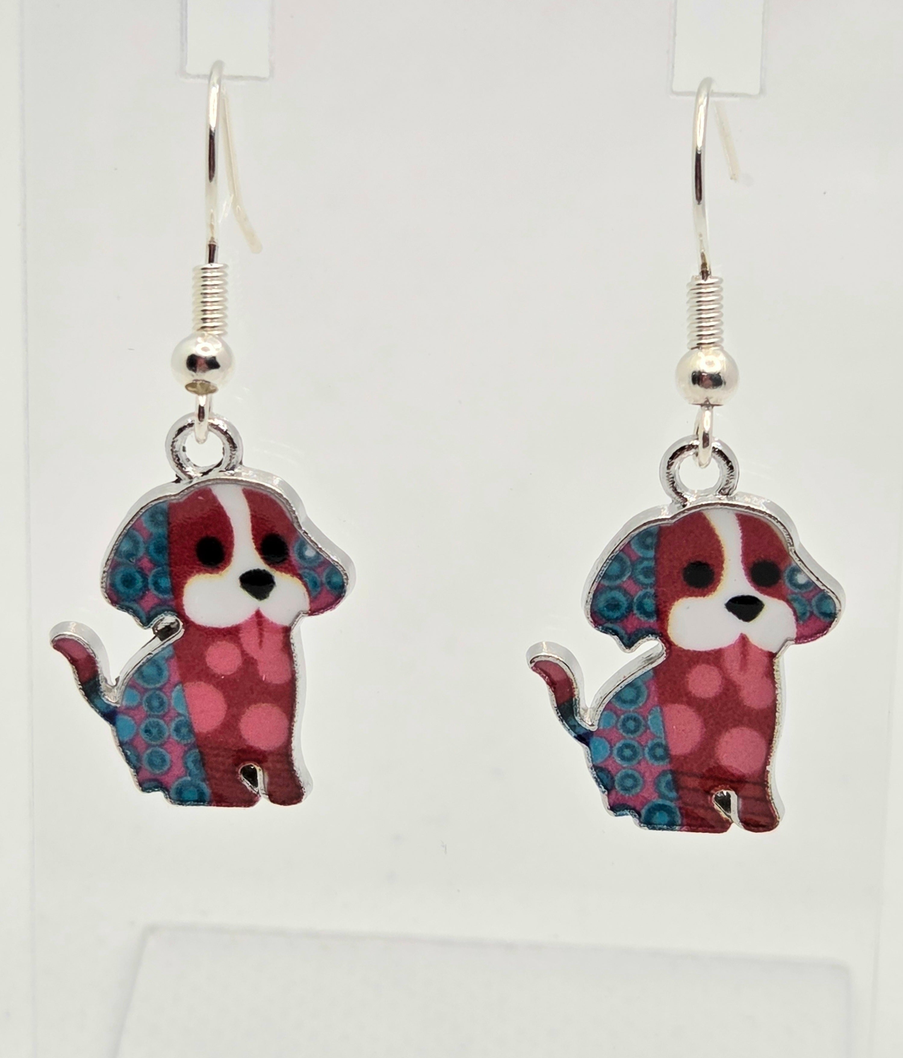 JUST FOR FUN BUNDLE: Love My Doggy Necklace & Earrings Set