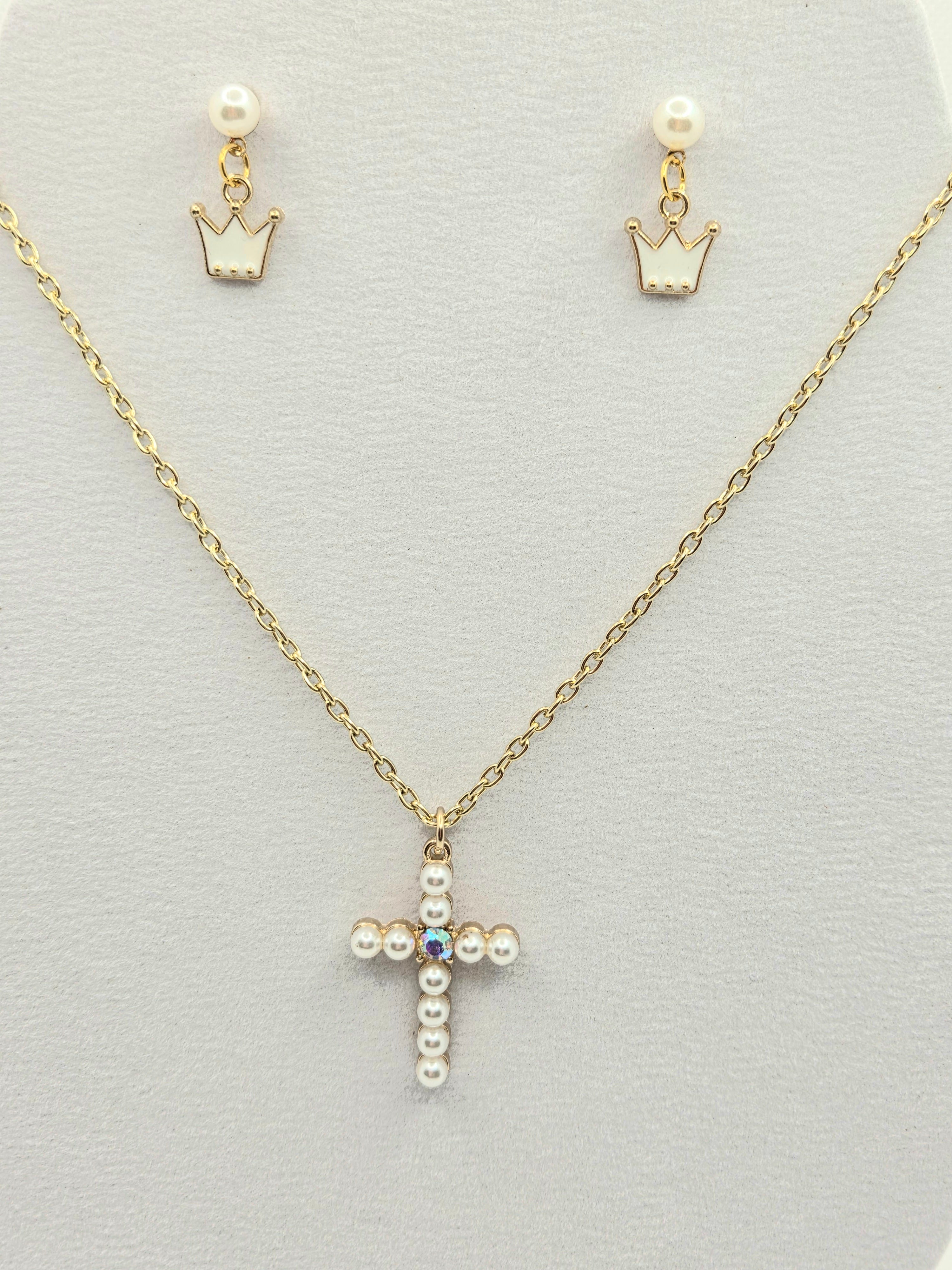 JUST FOR FUN BUNDLE: A Pearl of Great Value Necklace & Earrings Set