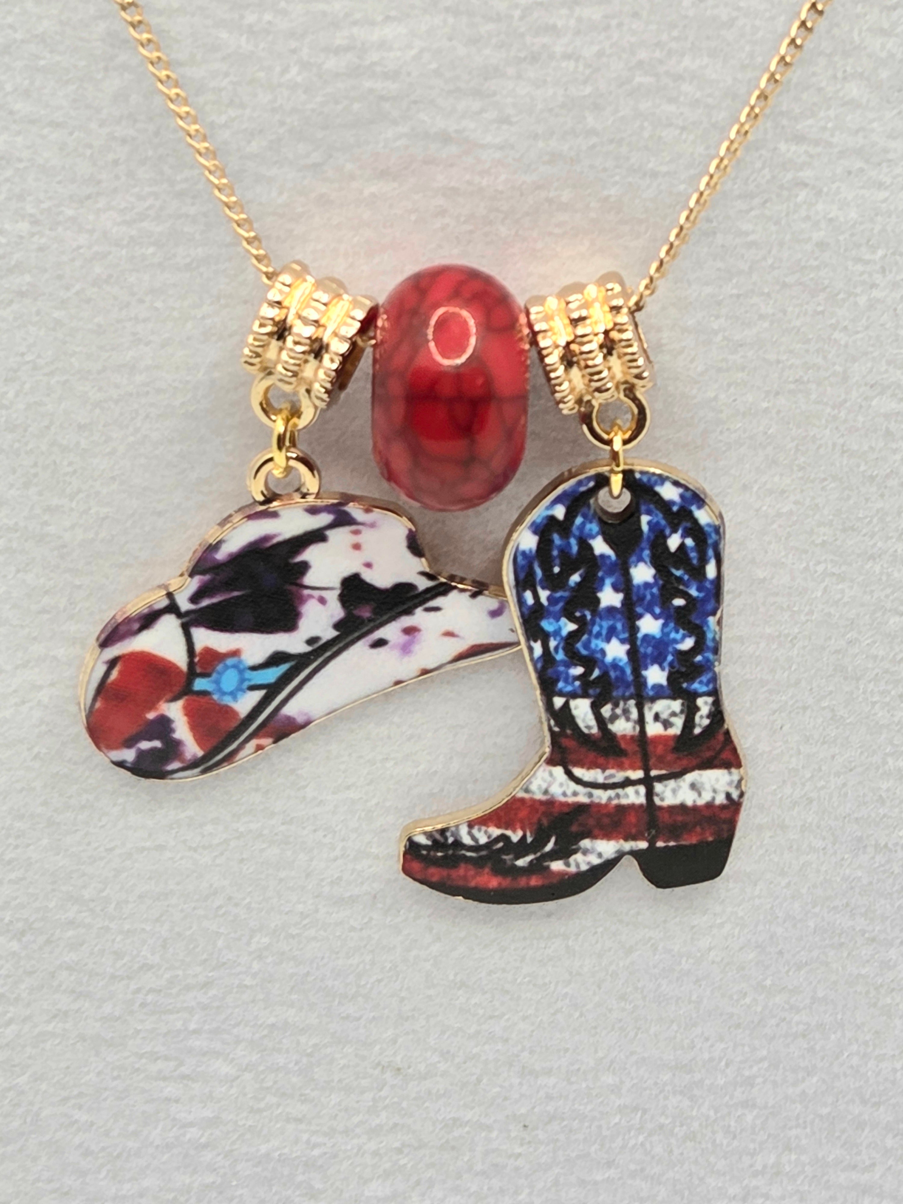 JUST FOR FUN BUNDLE: Honoring America Necklace & Earrings Set