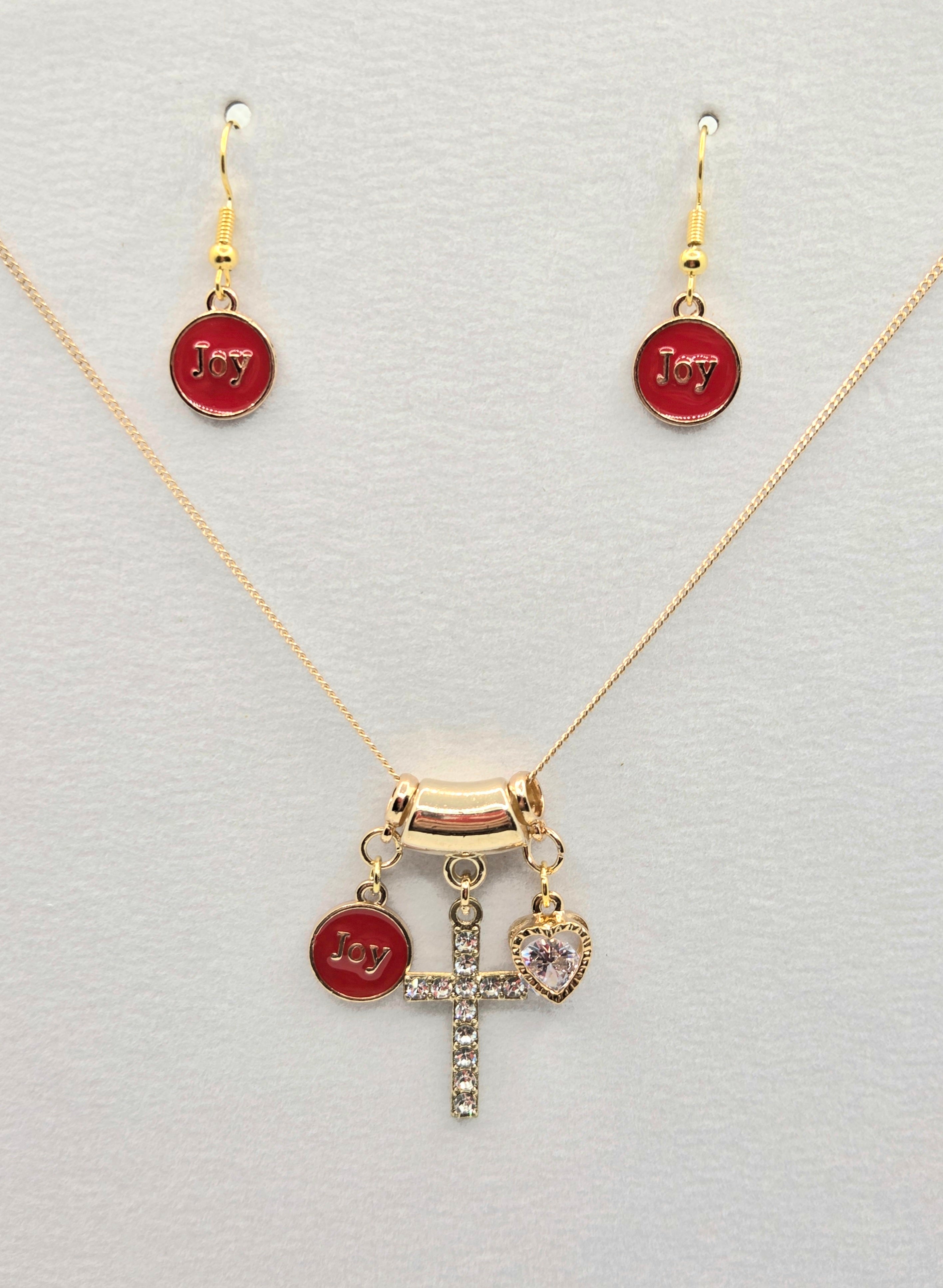 JUST FOR FUN BUNDLE: JOY from the Lord Necklace & Earrings Set