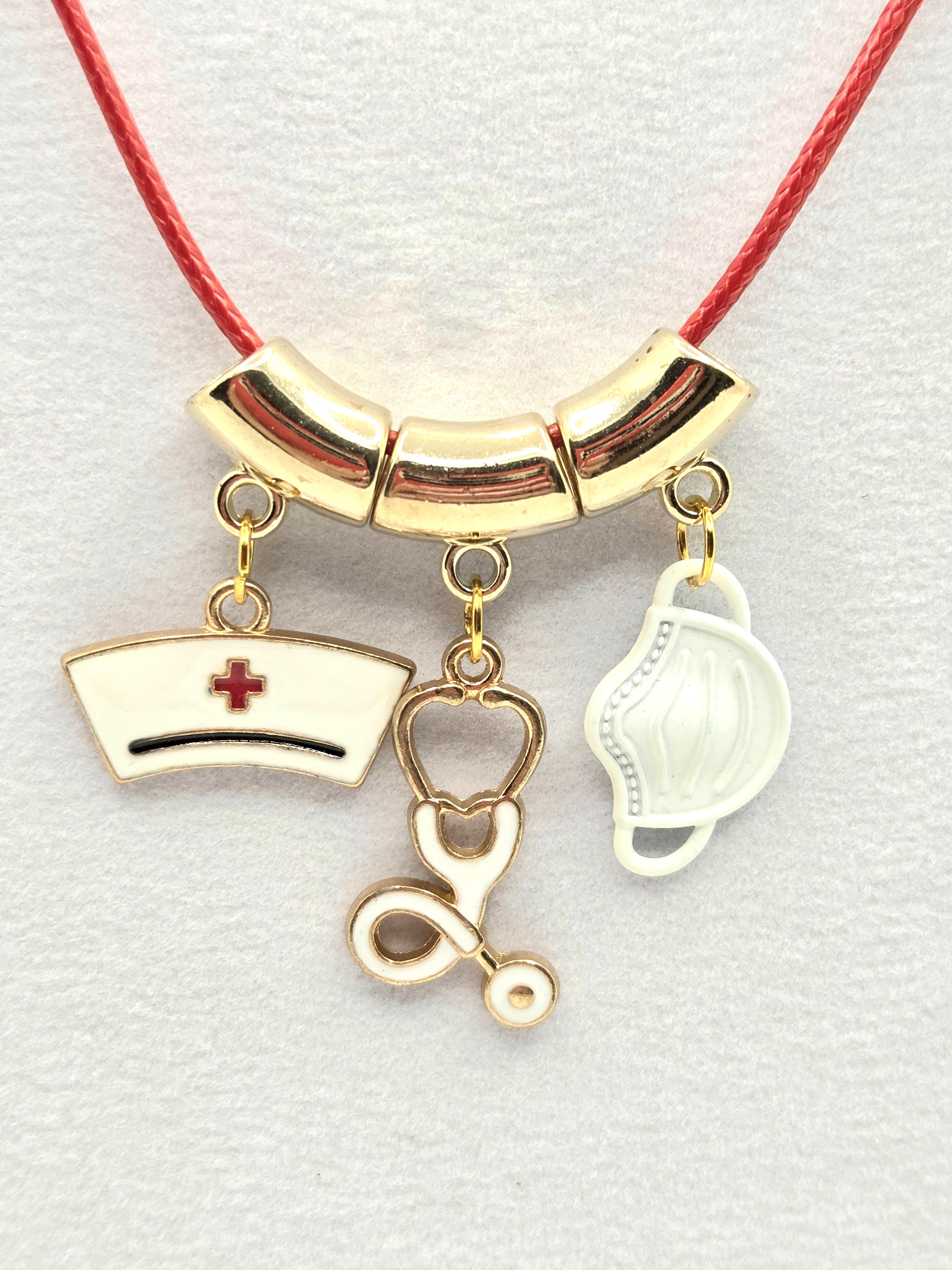 JUST FOR FUN BUNDLE: Nurse Appreciation Necklace & Earrings Set