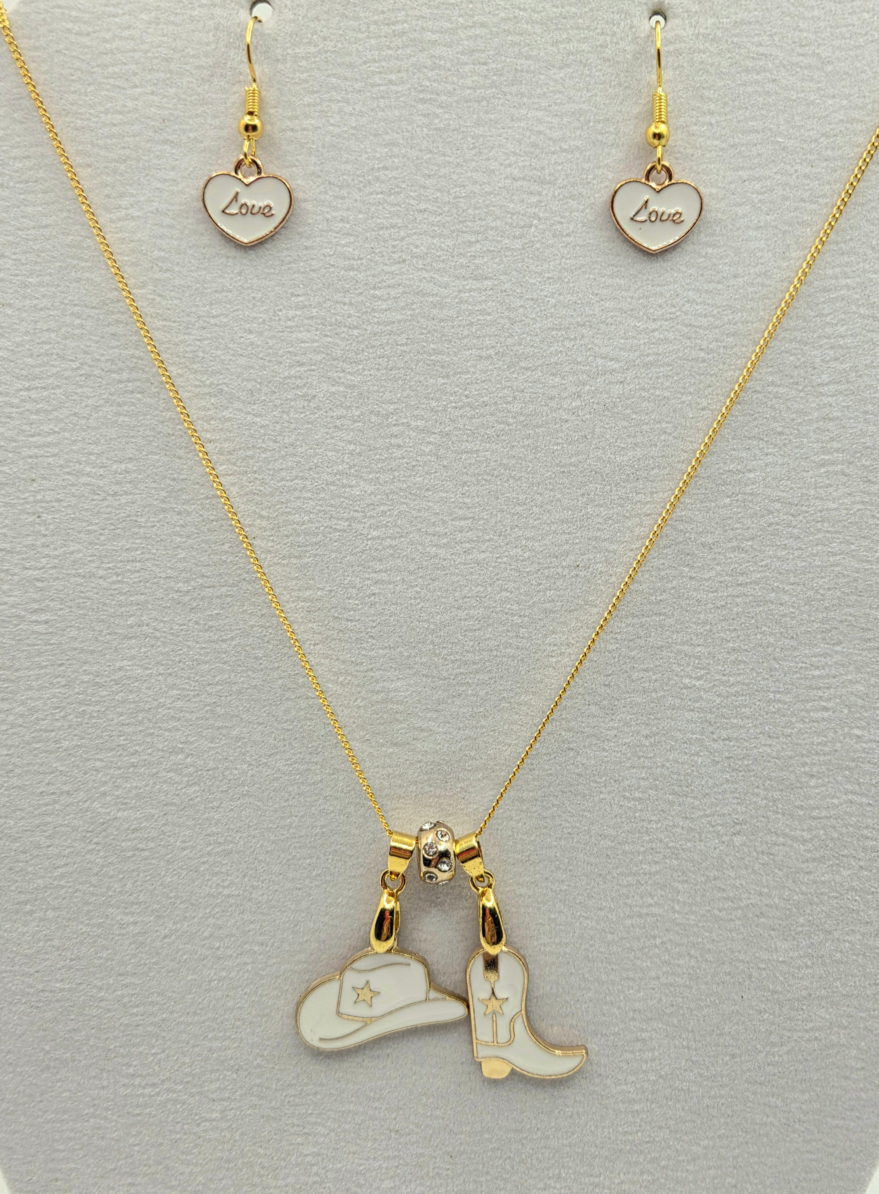 JUST FOR FUN BUNDLE: Yeehaw! Necklace & Earrings Set
