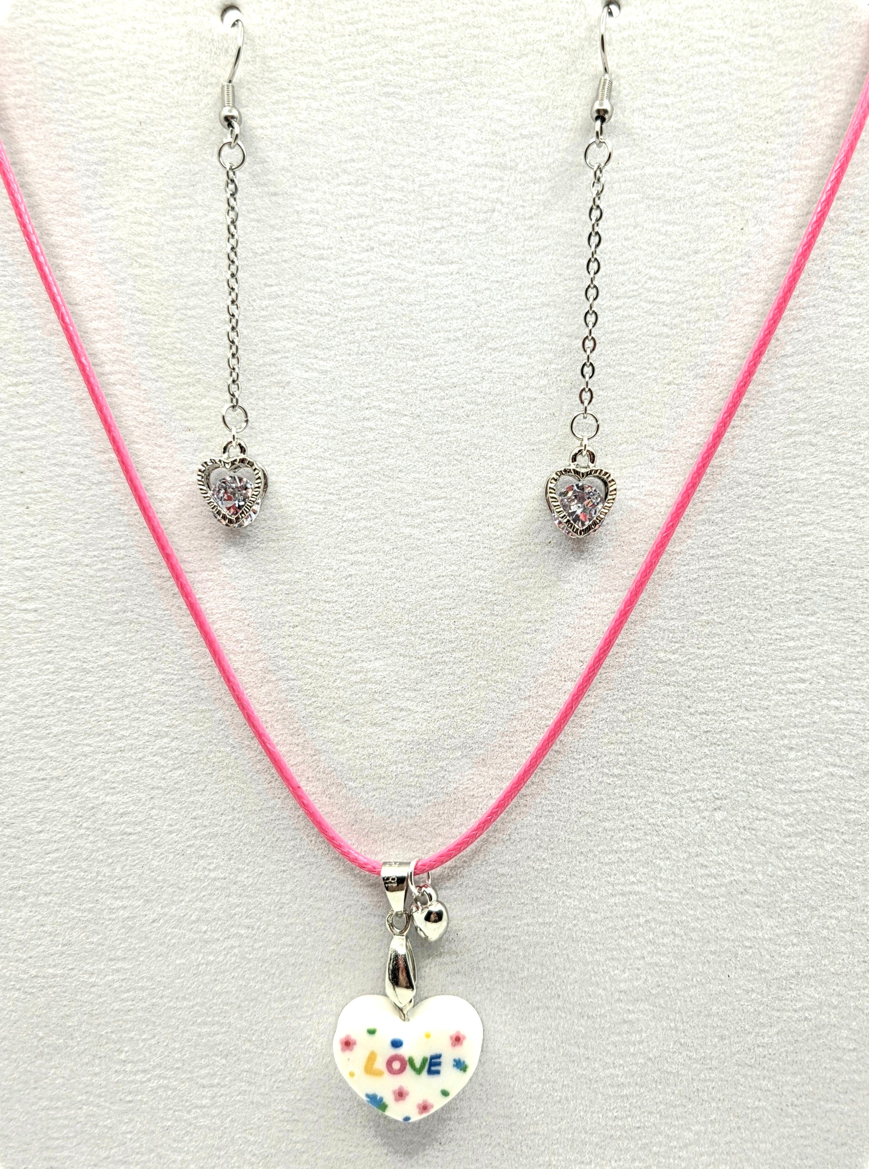 JUST FOR FUN BUNDLE: Bring on the LOVE! Necklace & Earrings Set