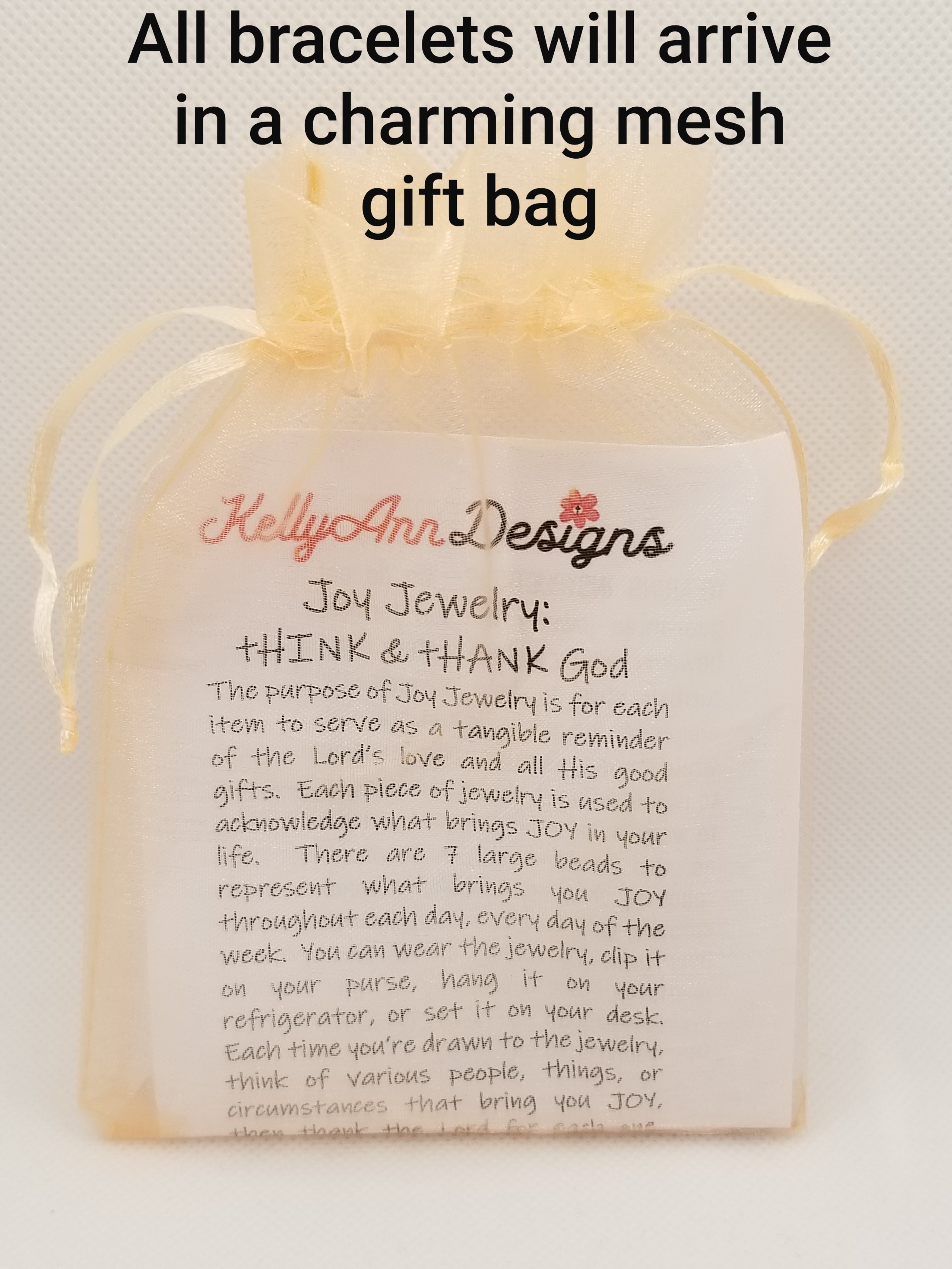 Crystal Glass Joy Bracelet (faith-based)