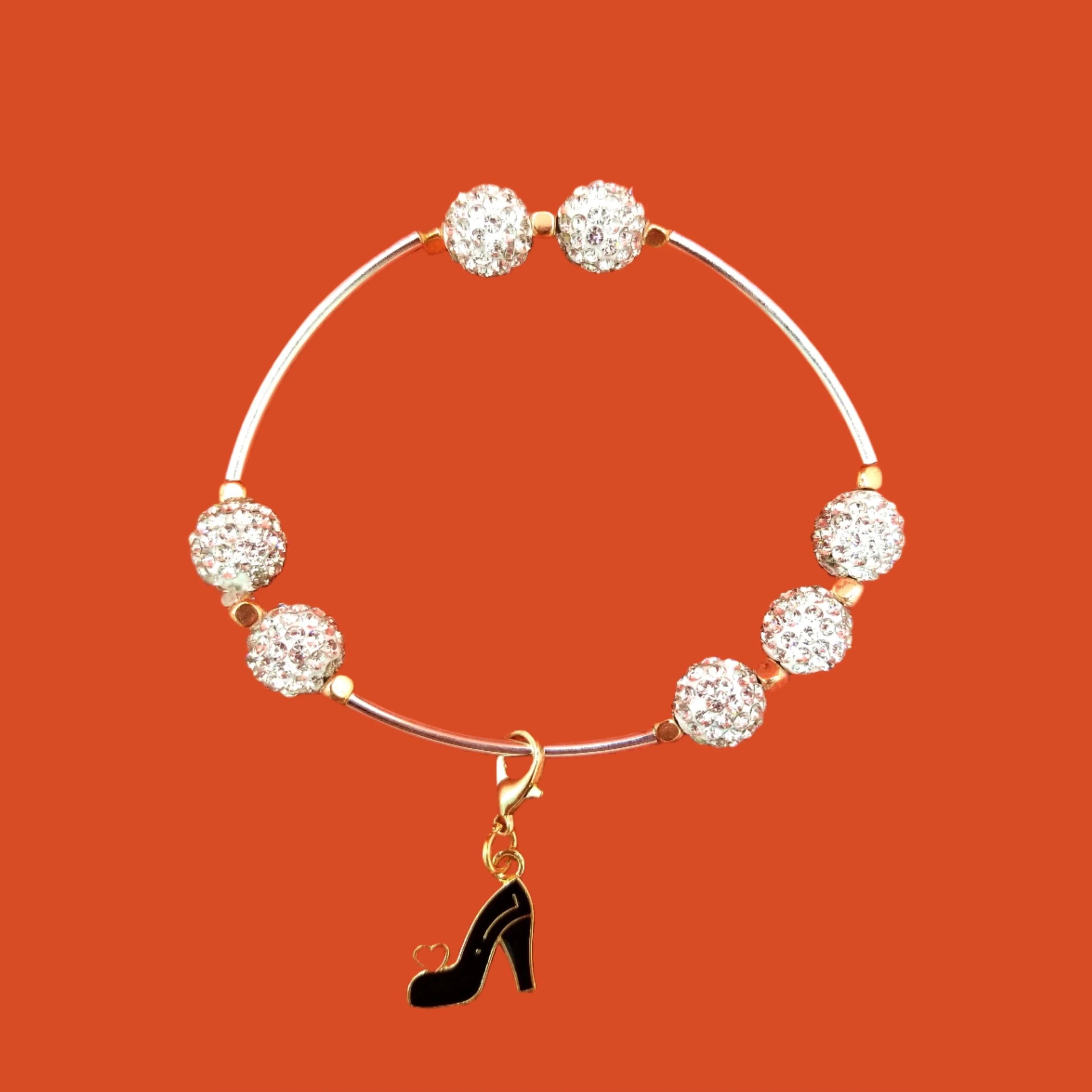 Sparkly Silver “GLITZY” Bracelet (Faith-based)