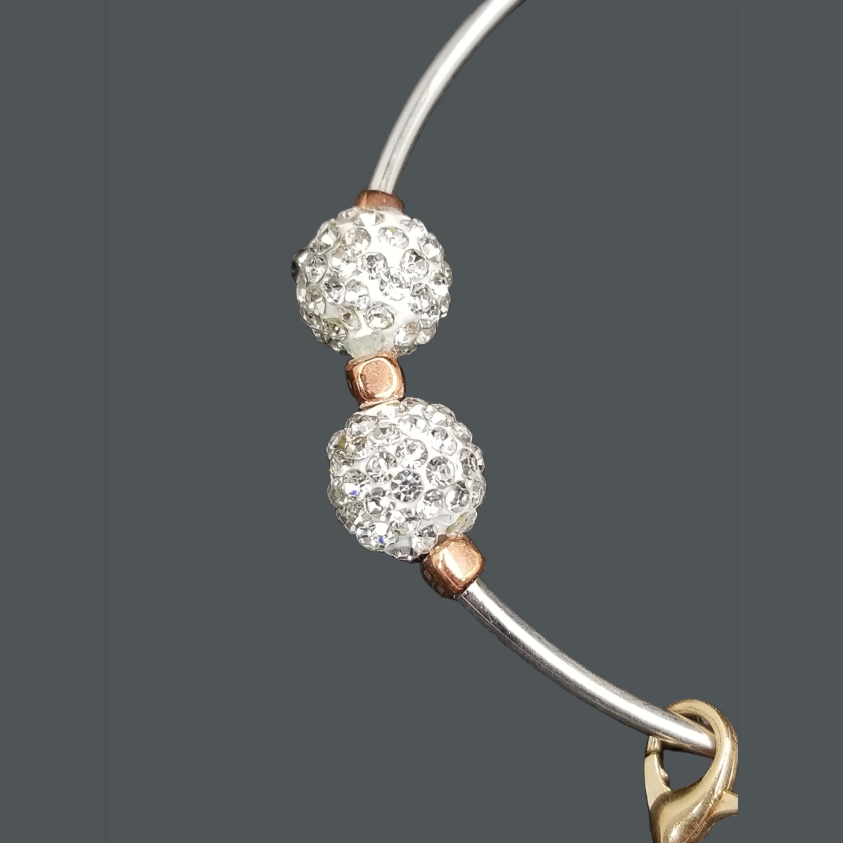 Sparkly Silver “GLITZY” Bracelet (Faith-based)