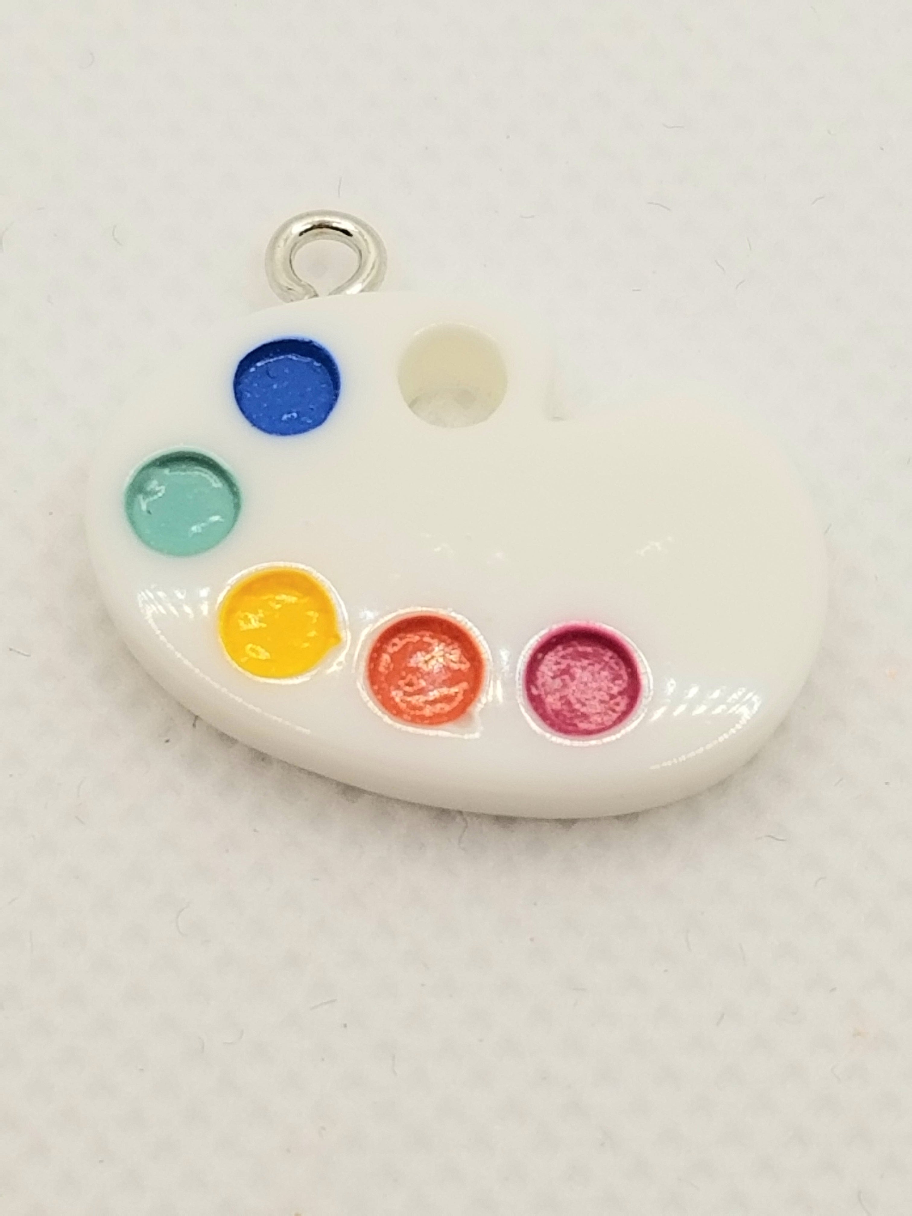 Colorful Paint Palette Dangle