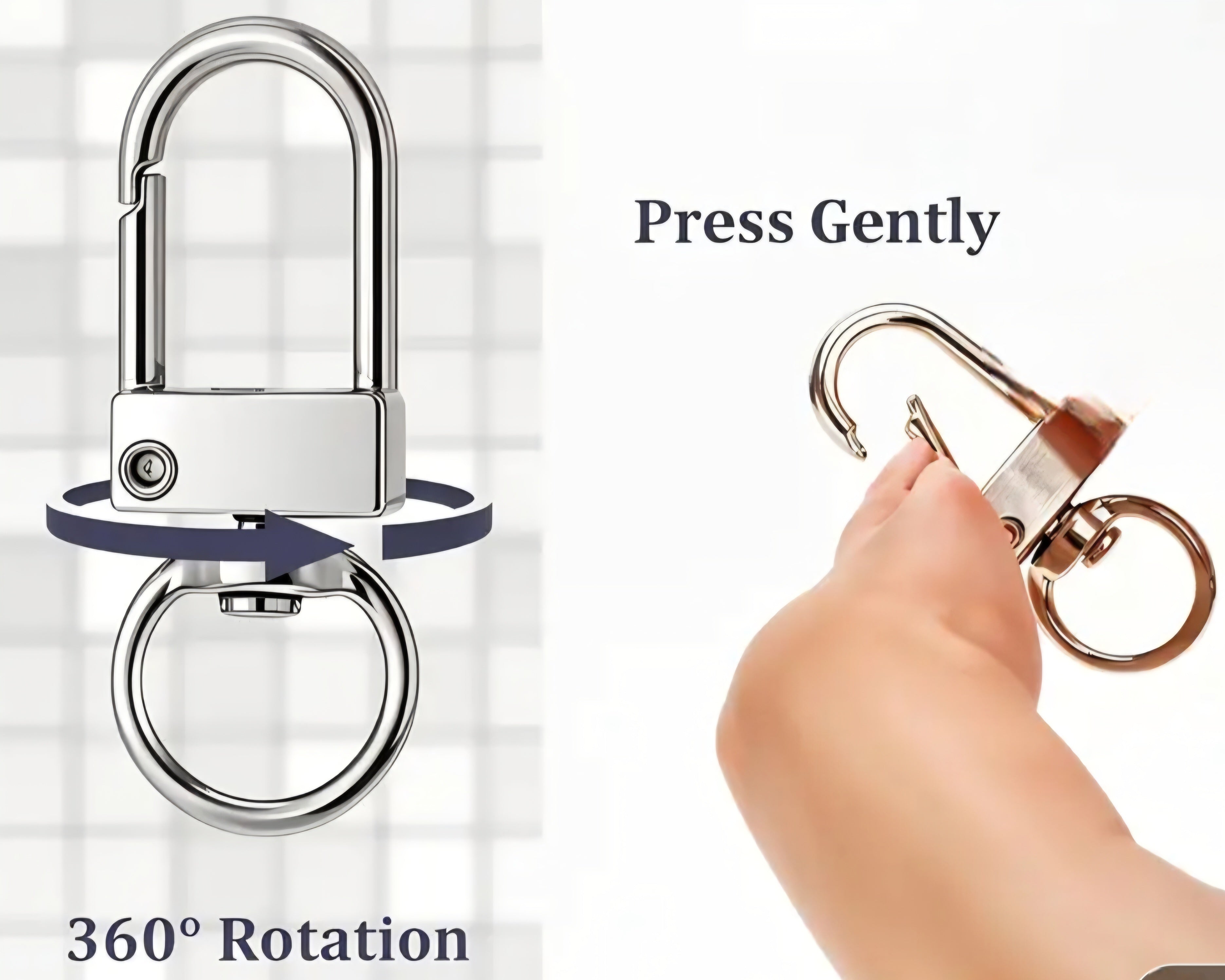 JUST FOR FUN - Metal Clips for Keychain (two styles)