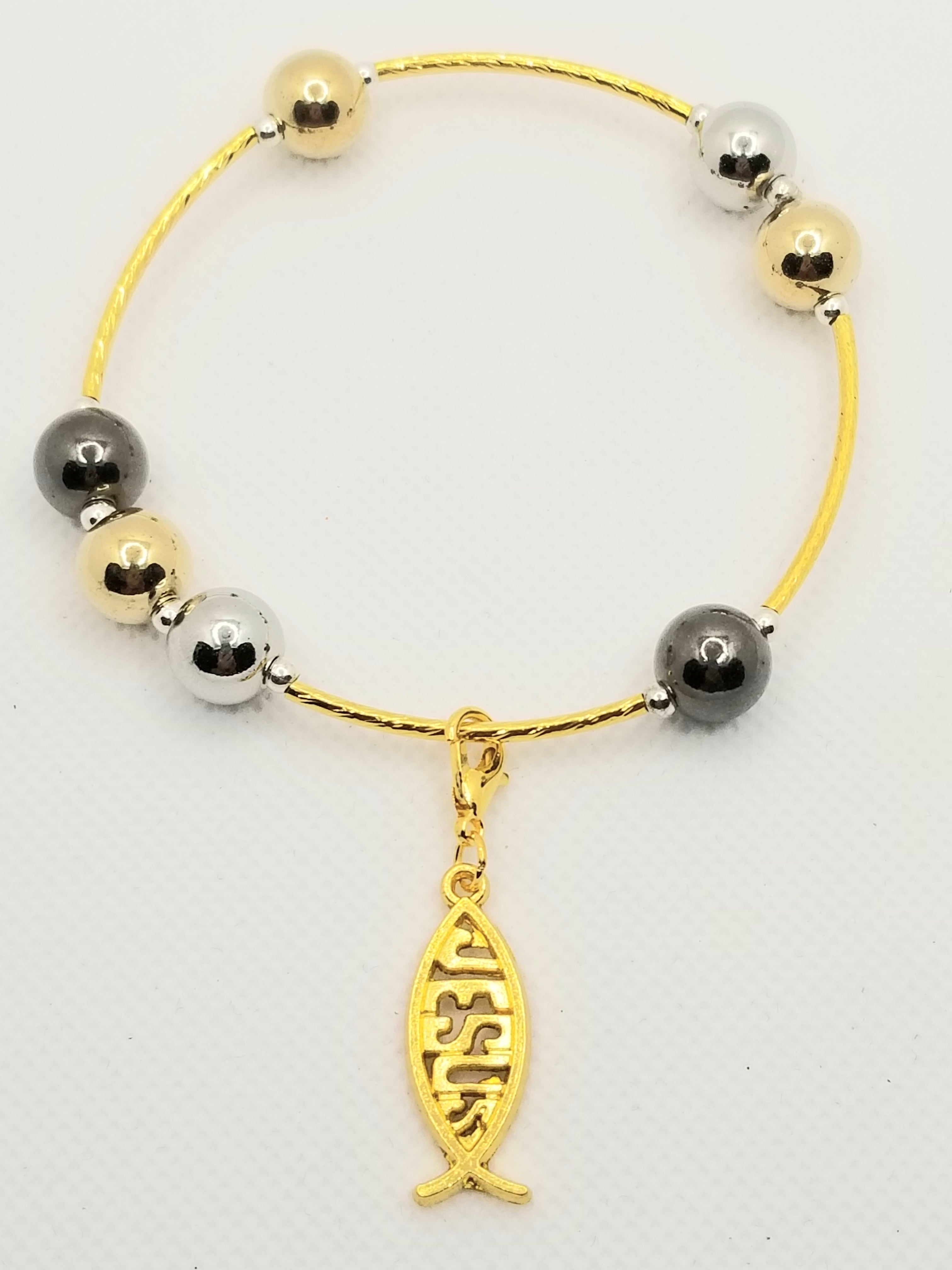Shiny Tri-Color Bracelet (Faith-based)