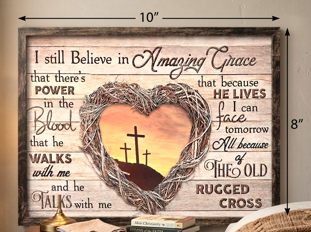 Faith-Based Canvas Sign - Based on Classic Christian Hymns & Gospel Songs