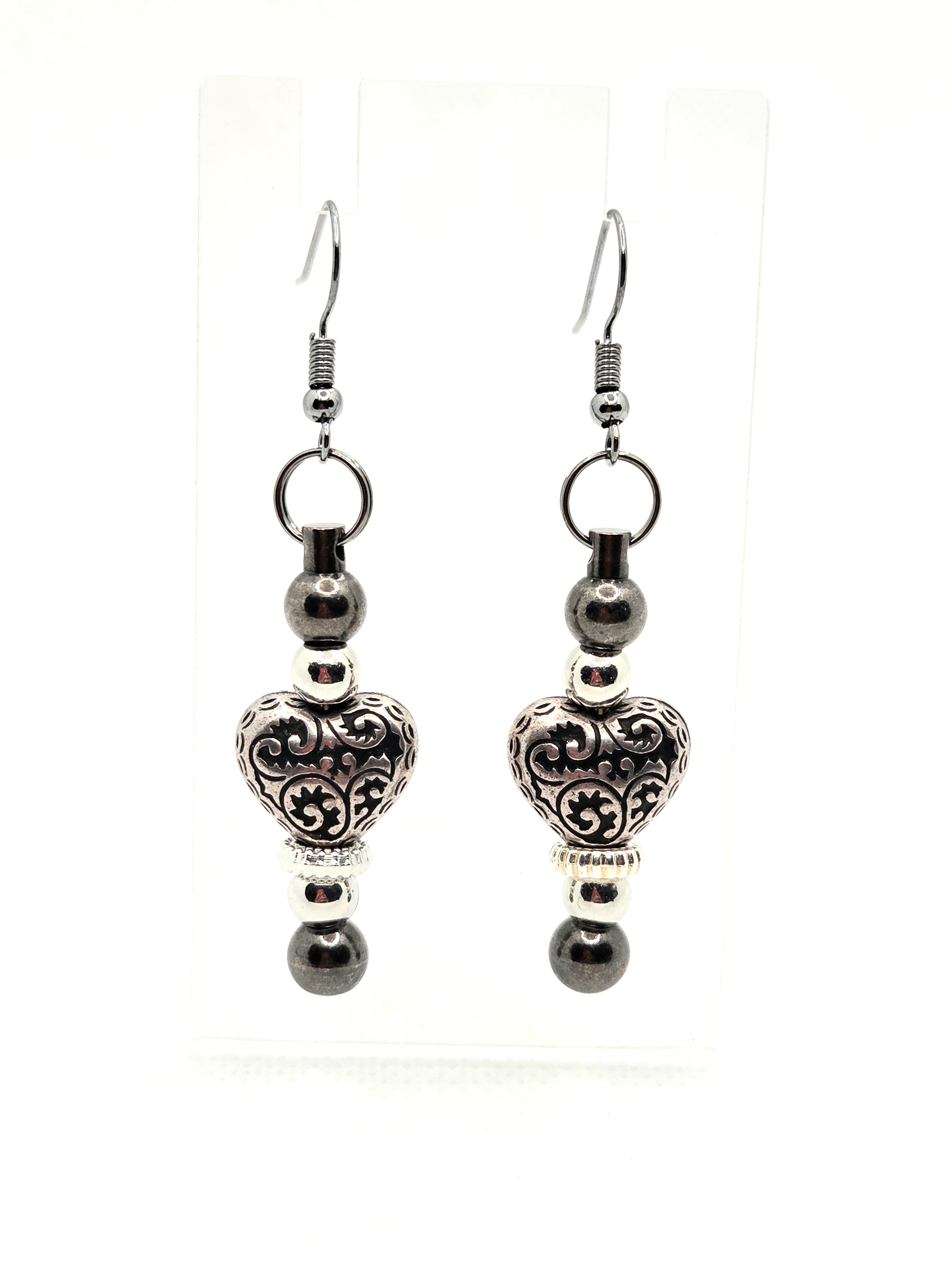 Vintage is Better - Beaded Bar Earrings