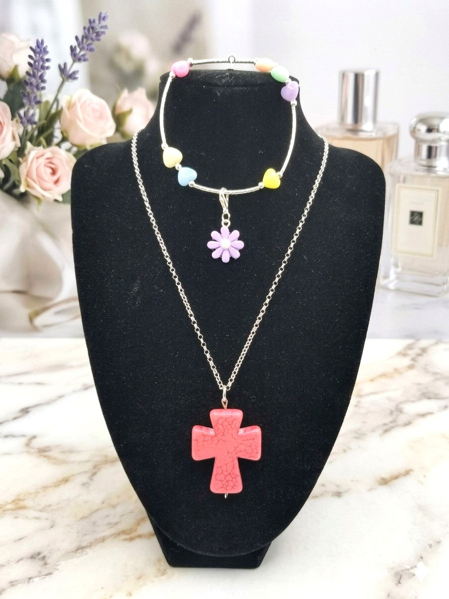 BUNDLE:  That's Amore Bracelet and Necklace (Faith-based)