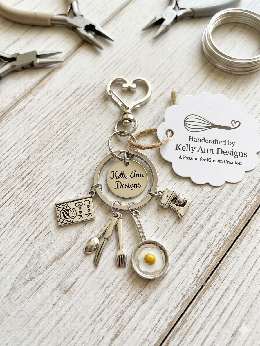 JUST FOR FUN BUNDLE: Whimsical Multi-Charm Clutter Keychain