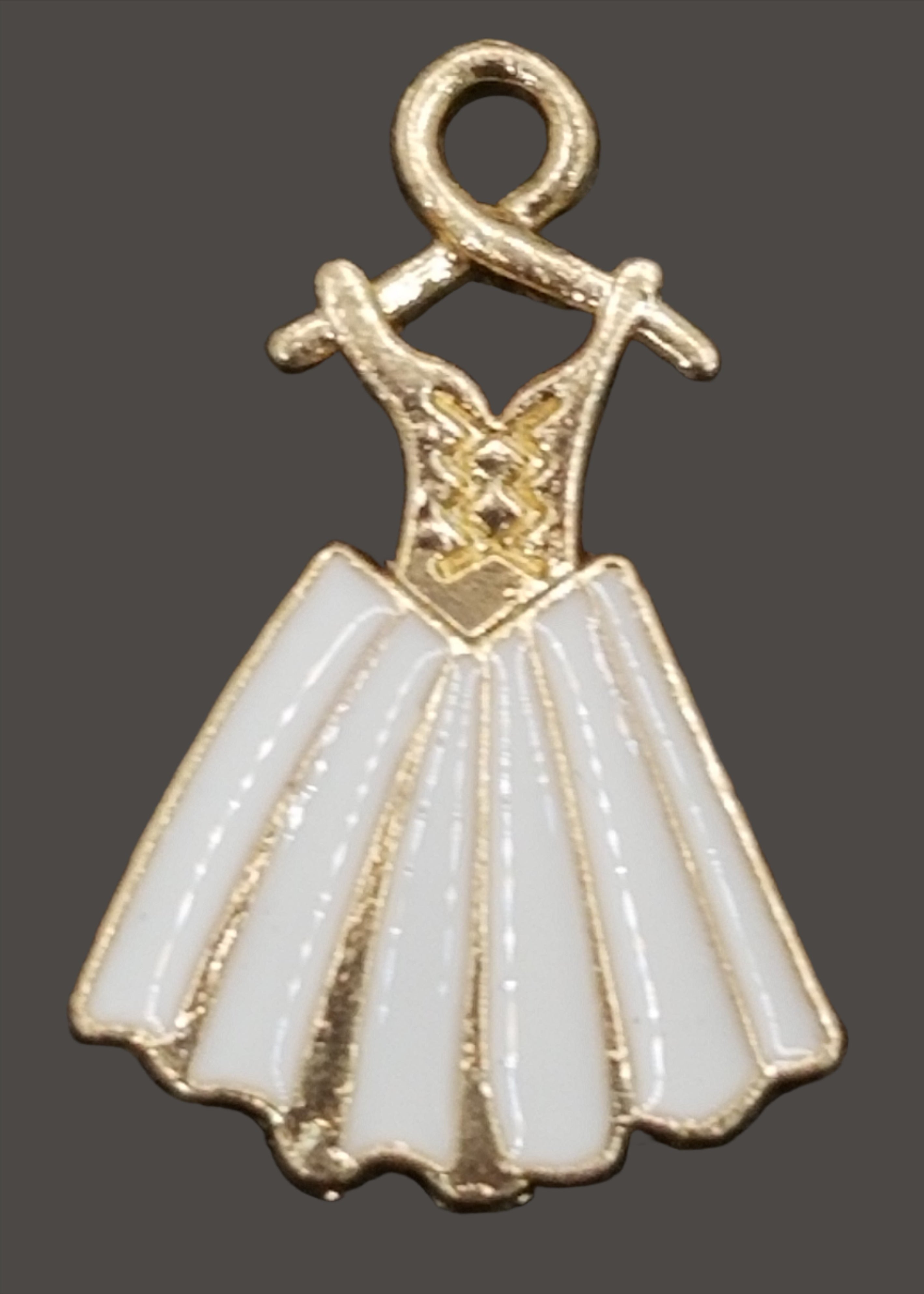 Stunning White Dress Dangle