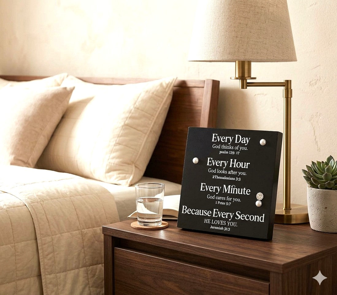 Faith-Based - Daily Devotion Decorative Wooden Block Sign (5")