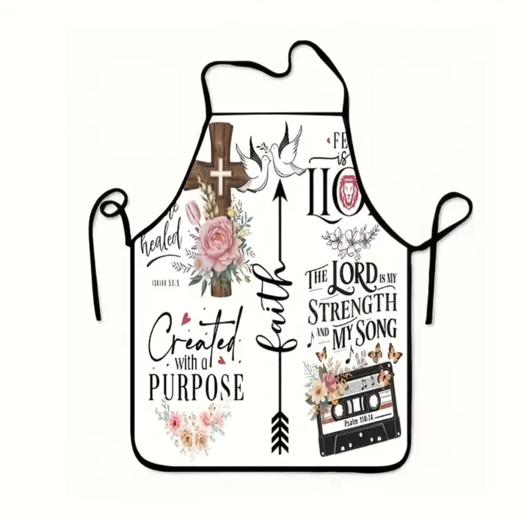 Limited Edition Faith-Based Gift Bundle – 3-Pc Decor & Jewelry Set with Free Apron